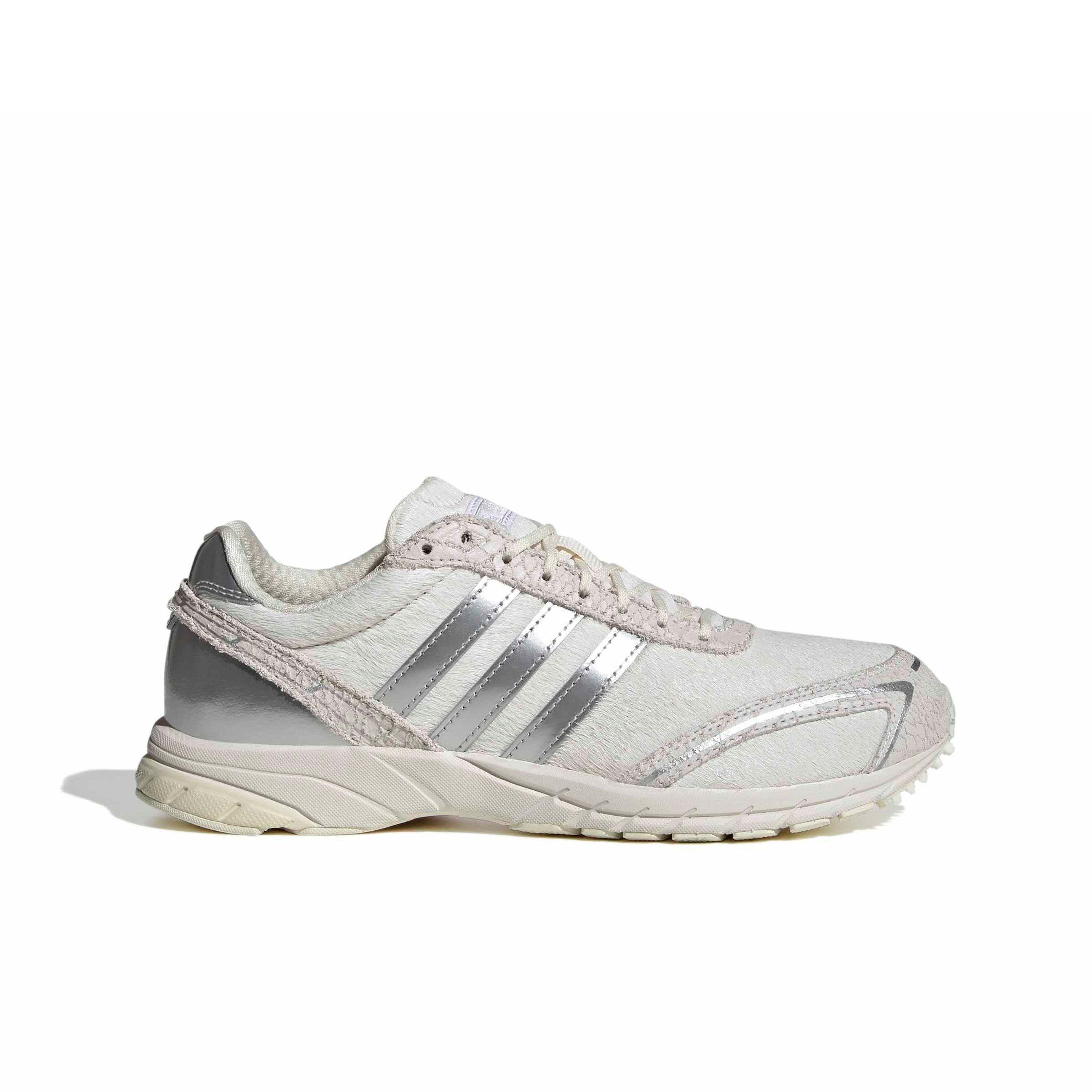 adidas Originals Adizero Adios OG "Off White/Silver Metallic/Ftwr White" Women's Shoe - OFF WHITE/SILVER/WHITE Thumbnail View 1