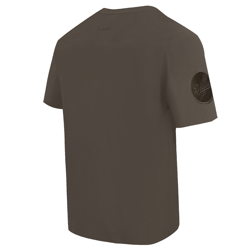 Pro Standard Men's MLB Los Angeles Dodgers Neutral Drop Shoulder Top - Dk Taupe - DK TAUPE