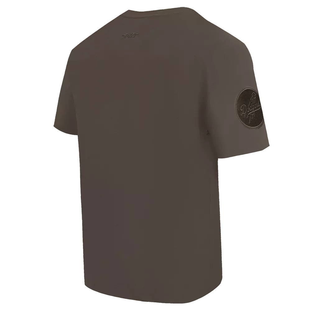 Pro Standard Men's MLB Los Angeles Dodgers Neutral Drop Shoulder Top - Dk Taupe - DK TAUPE