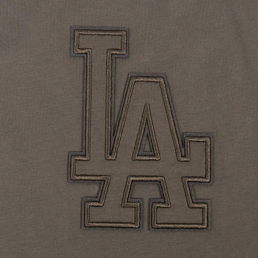 Pro Standard Men's MLB Los Angeles Dodgers Neutral Drop Shoulder Top - Dk Taupe - DK TAUPE