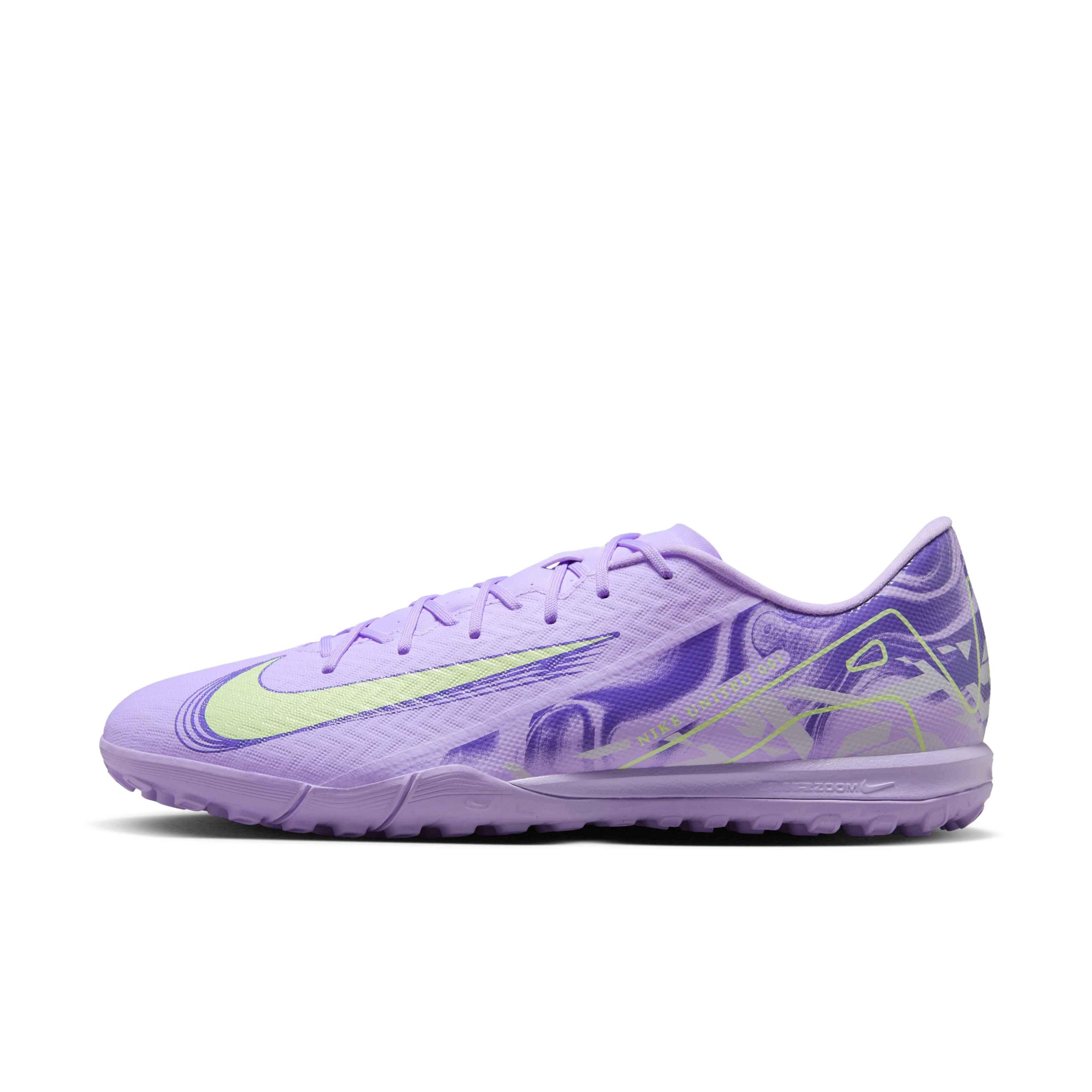 Nike Mercurial Vapor 16 Academy Turf "Purple Agate/Barely Volt" Men's Soccer Shoe - PURPLE/VOLT Thumbnail View 2
