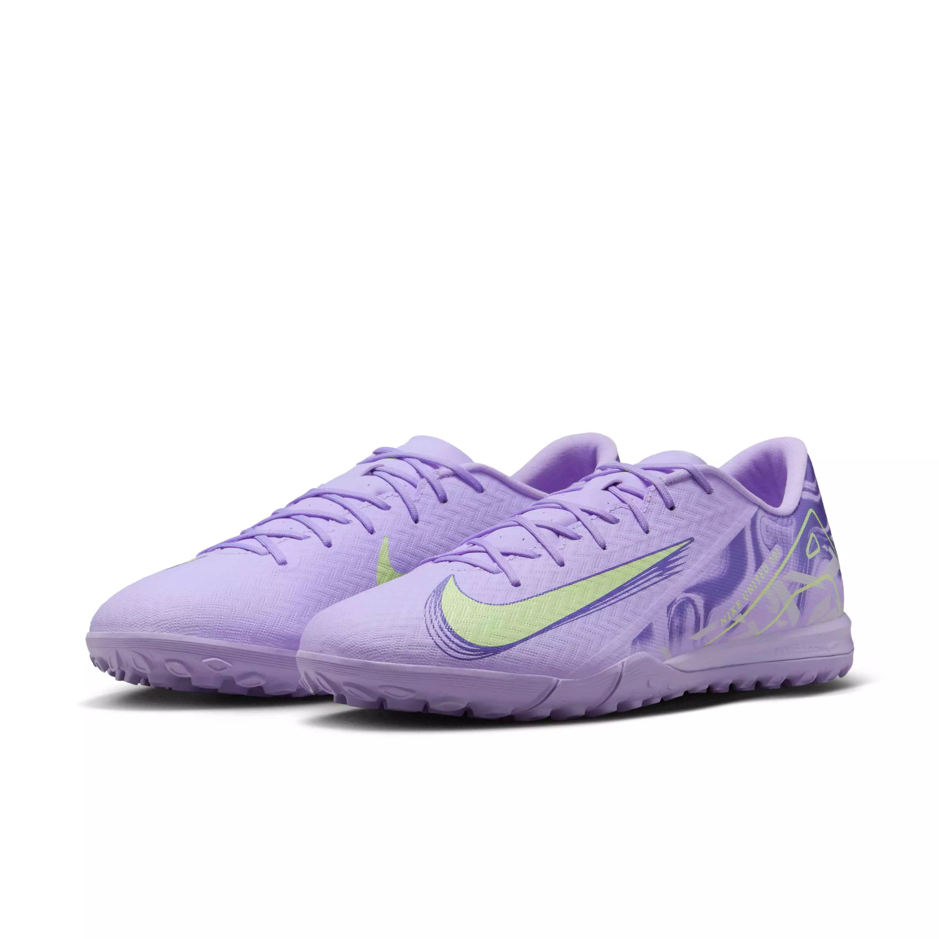 Nike Mercurial Vapor 16 Academy Turf "Purple Agate/Barely Volt" Men's Soccer Shoe - PURPLE/VOLT