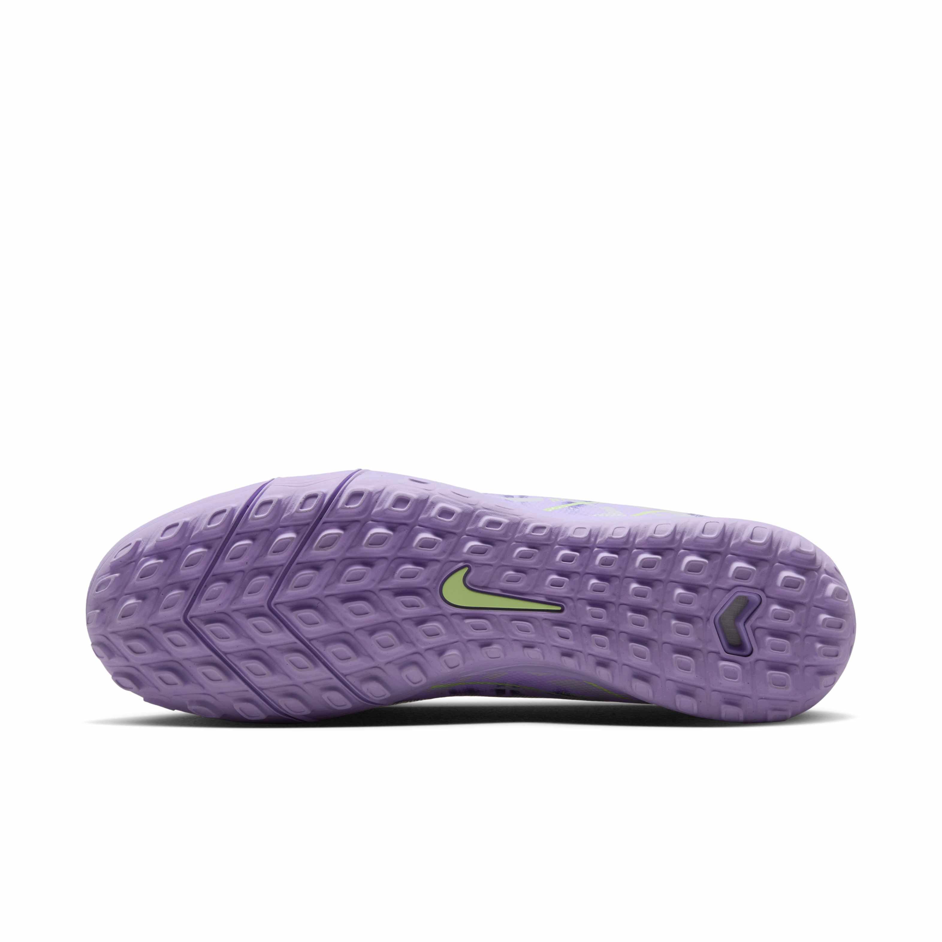 Nike Mercurial Vapor 16 Academy Turf "Purple Agate/Barely Volt" Men's Soccer Shoe - PURPLE/VOLT Thumbnail View 6
