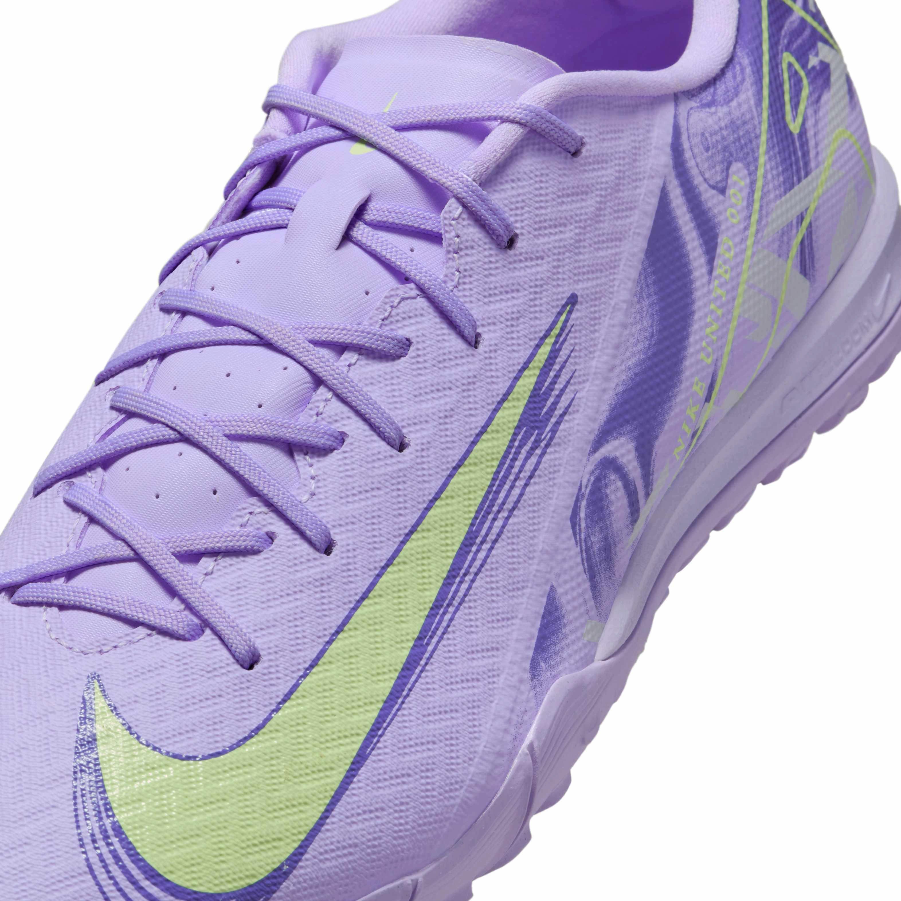 Nike Mercurial Vapor 16 Academy Turf "Purple Agate/Barely Volt" Men's Soccer Shoe - PURPLE/VOLT Thumbnail View 7