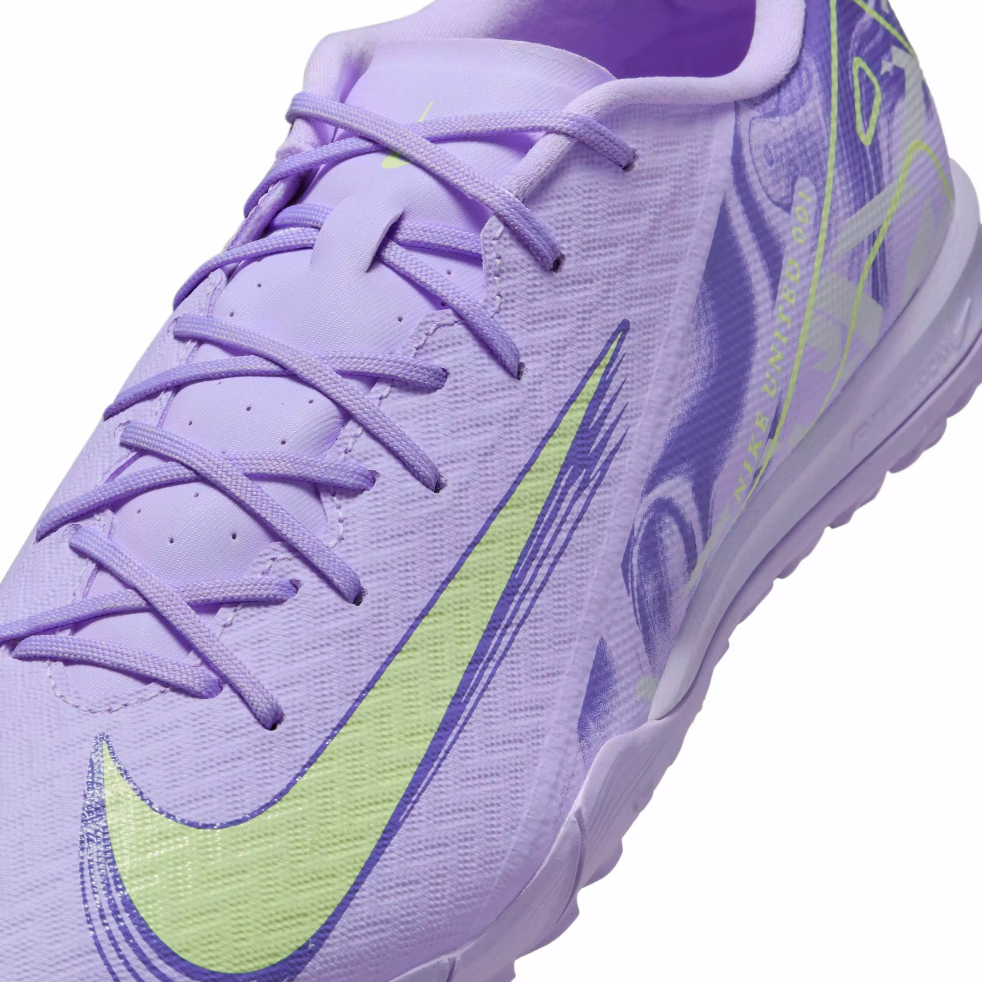 Nike Mercurial Vapor 16 Academy Turf "Purple Agate/Barely Volt" Men's Soccer Shoe - PURPLE/VOLT