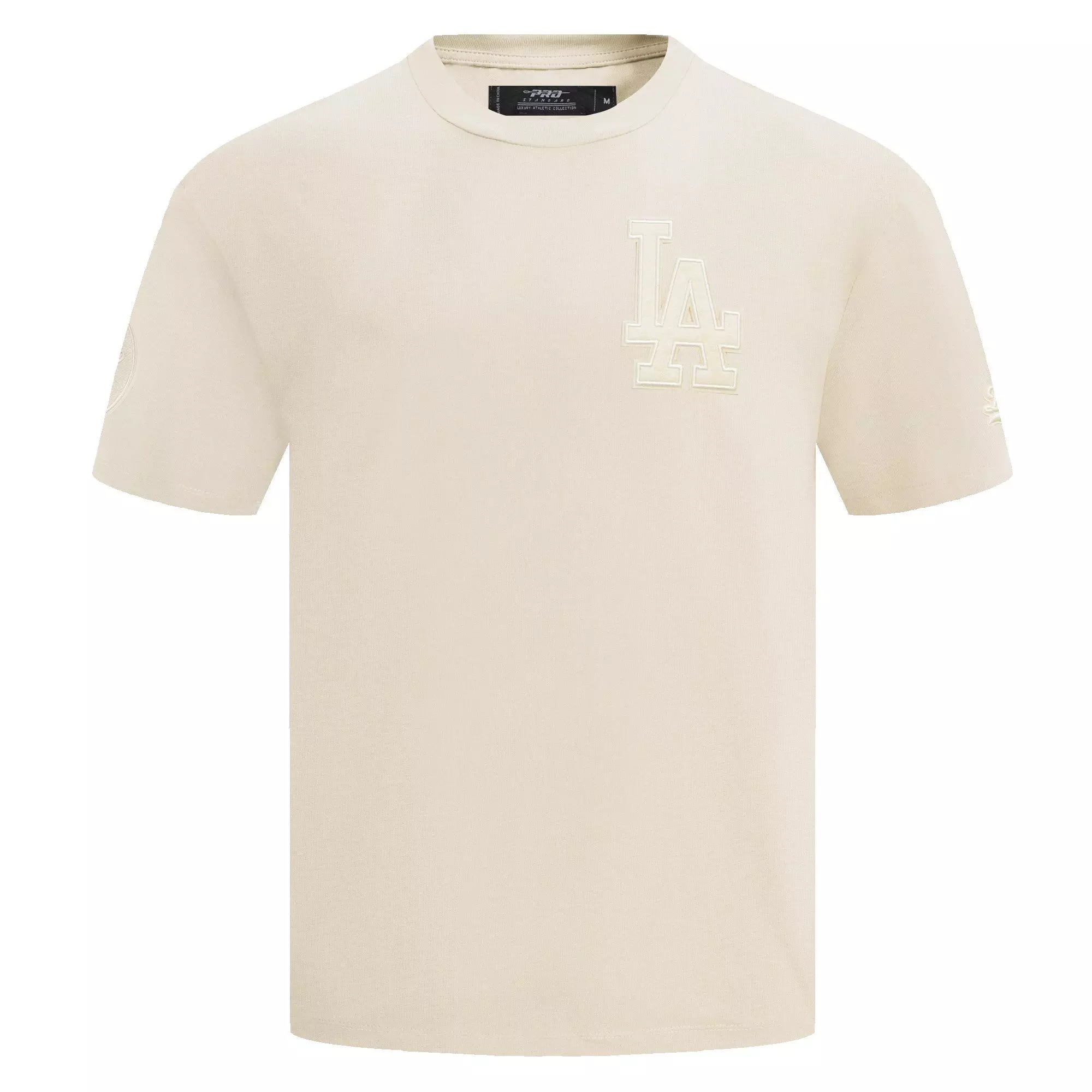 Pro Standard Men's MLB Los Angeles Dodgers Neutral Drop Shoulder Top - Eggshell - EGGSHELL