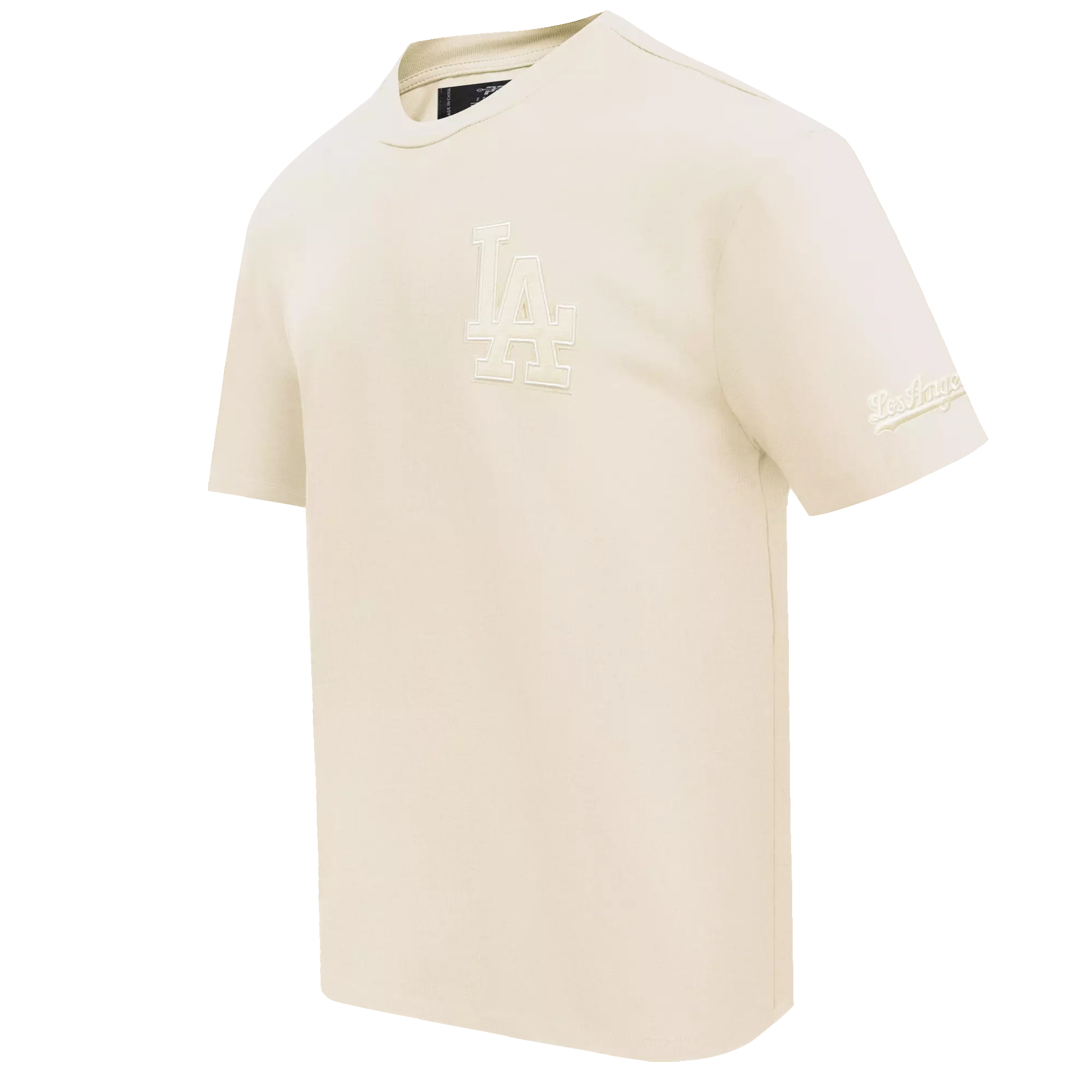 Pro Standard Men's MLB Los Angeles Dodgers Neutral Drop Shoulder Top - Eggshell - EGGSHELL