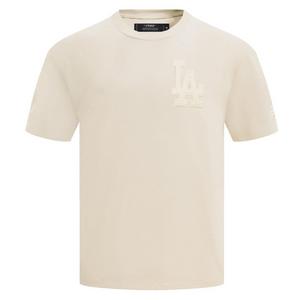 Pro Standard Men's MLB Los Angeles Dodgers Neutral Drop Shoulder Top - Eggshell - EGGSHELL