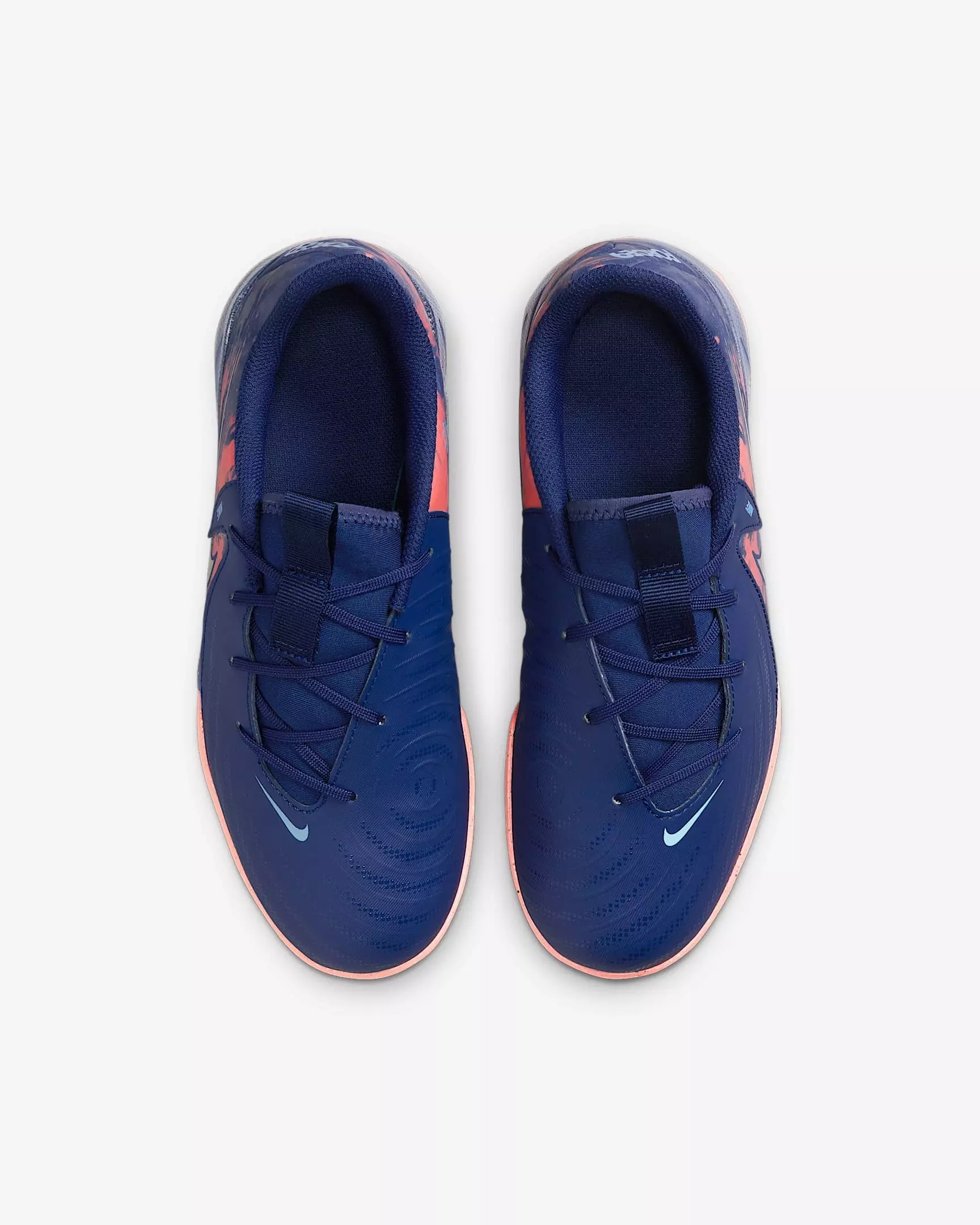 Nike Jr. Phantom GX 2 Academy Turf "Blue Void/Chrome" Grade School Kids' Soccer Shoe - BLUE/CHROME