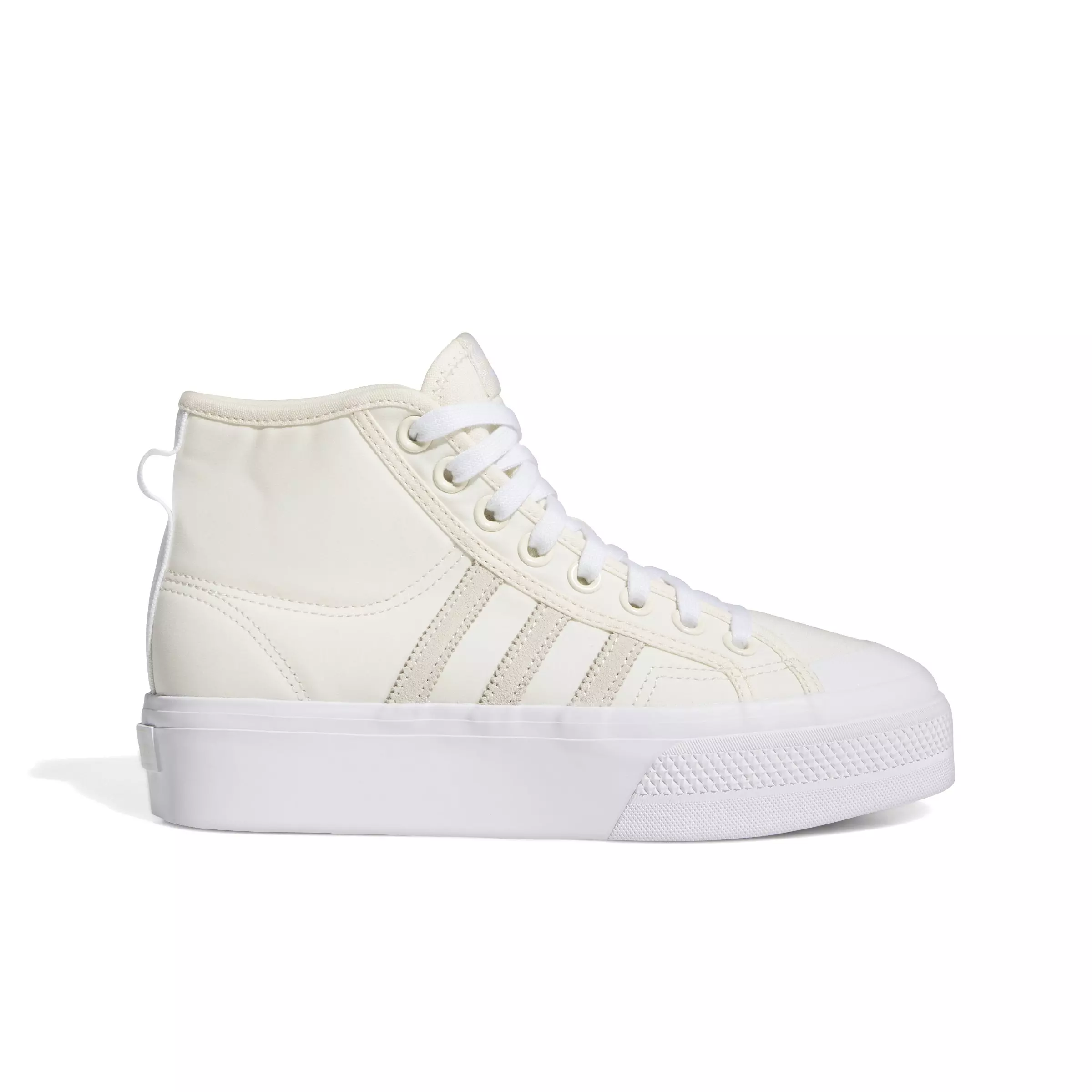 adidas Originals Nizza Platform Mid "Wonder White/Wonder White/Ftwr White" Women's Shoe - WHITE/WHITE/WHITE