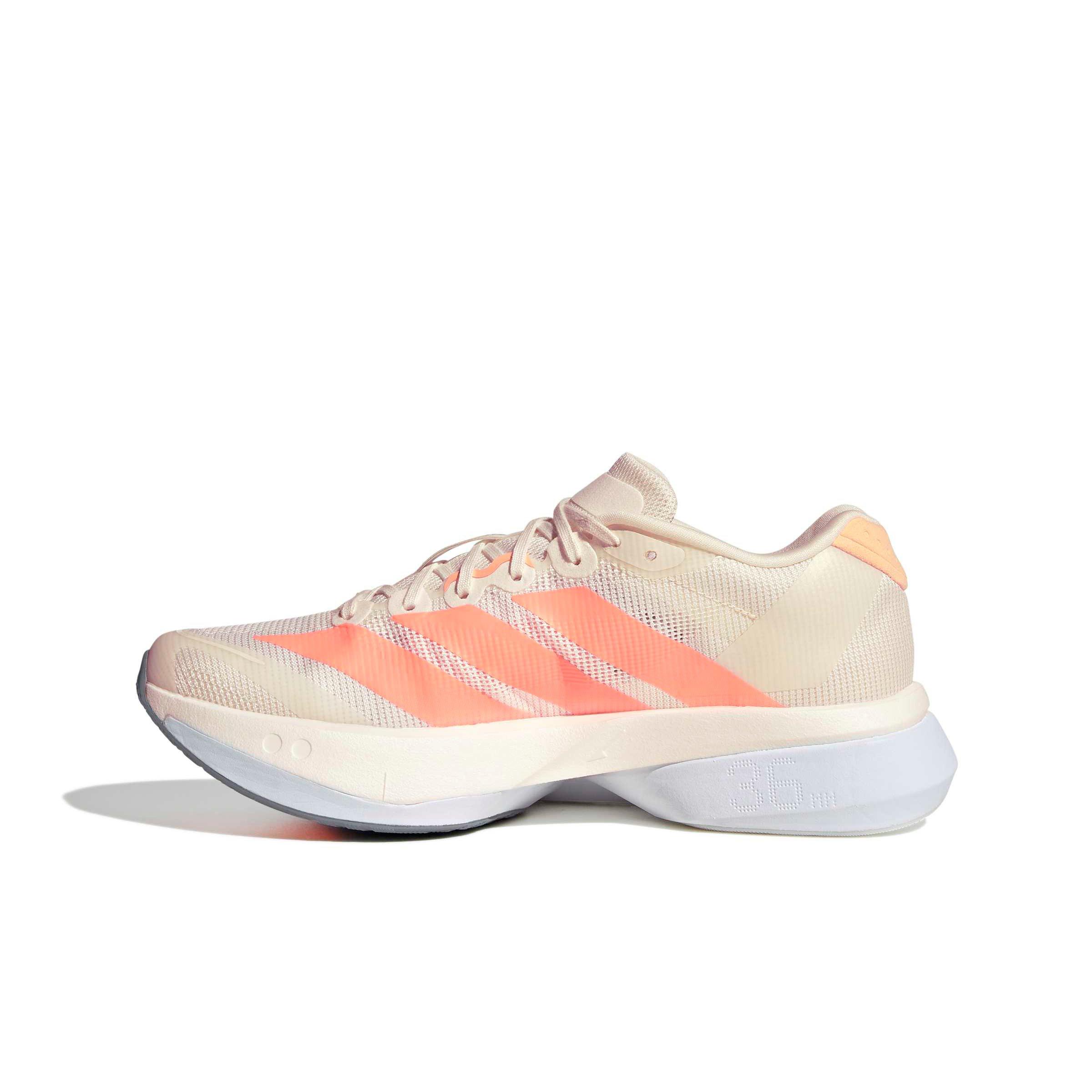 adidas Adizero Boston 13 "Off White/Beam Orange/Acid Orange" Women's Running Shoe - OFF WHITE/ORANGE/ORANGE Thumbnail View 2