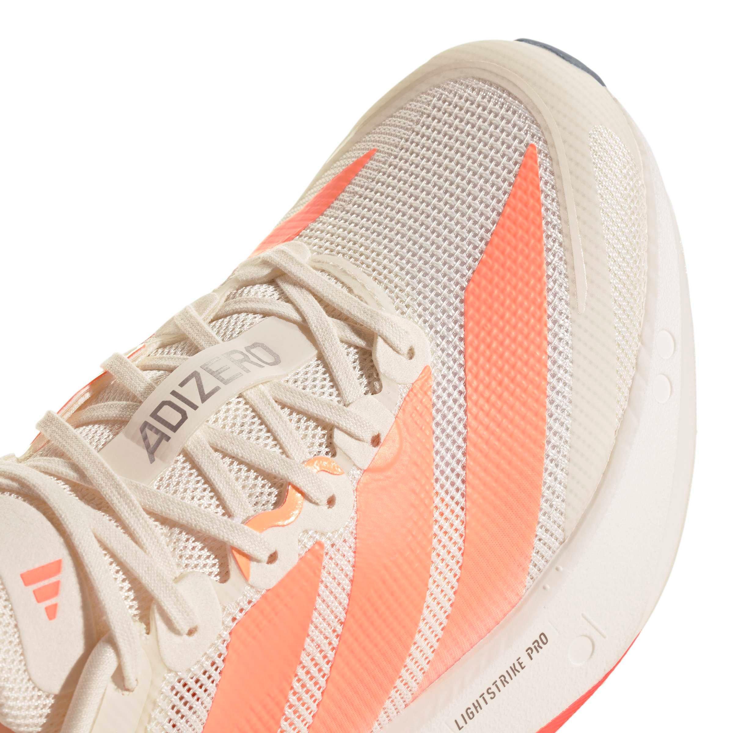 adidas Adizero Boston 13 "Off White/Beam Orange/Acid Orange" Women's Running Shoe - OFF WHITE/ORANGE/ORANGE Thumbnail View 7