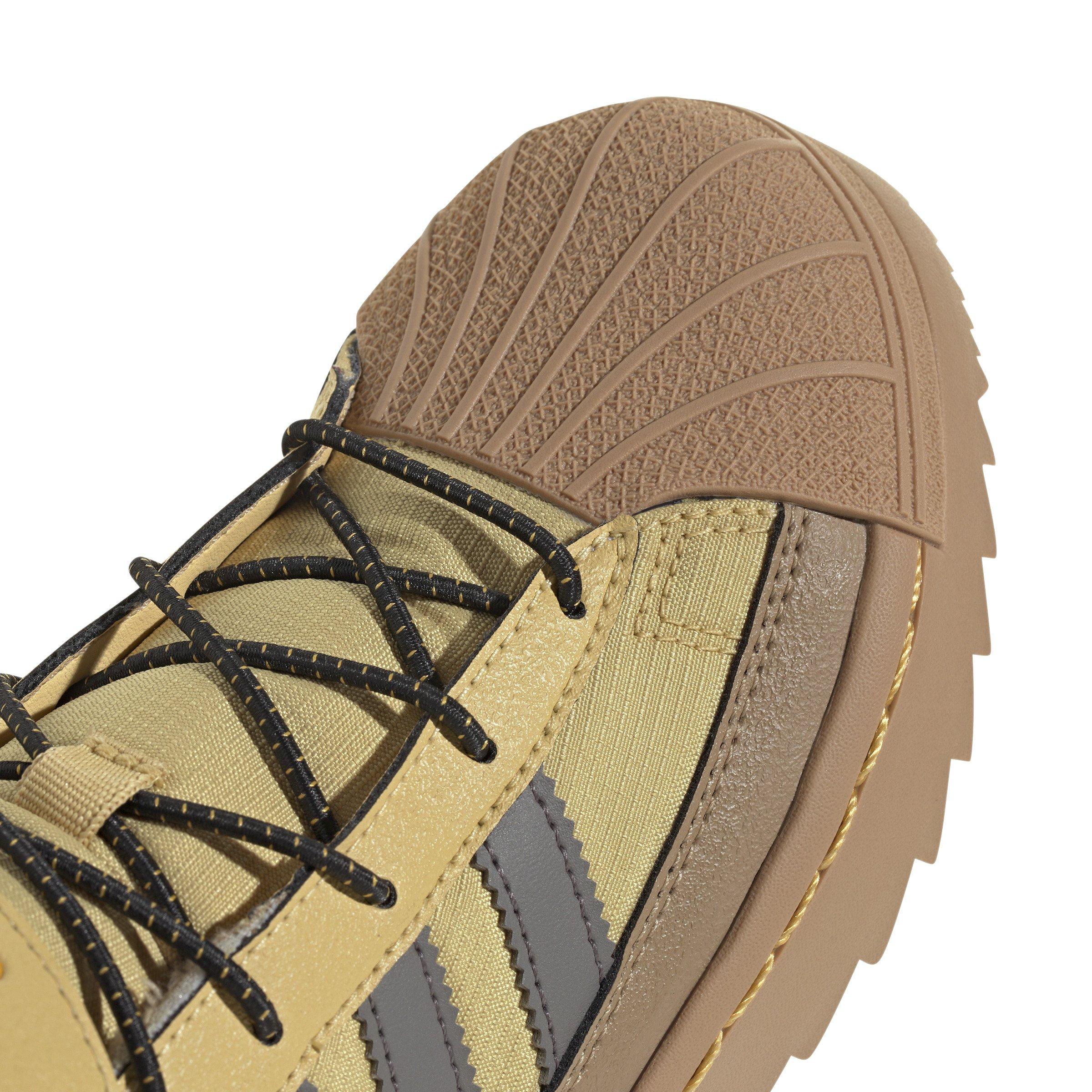 adidas Originals Superstar Winter Trek Oat Charcoal Core Black Preschool Boys Shoe Hibbett