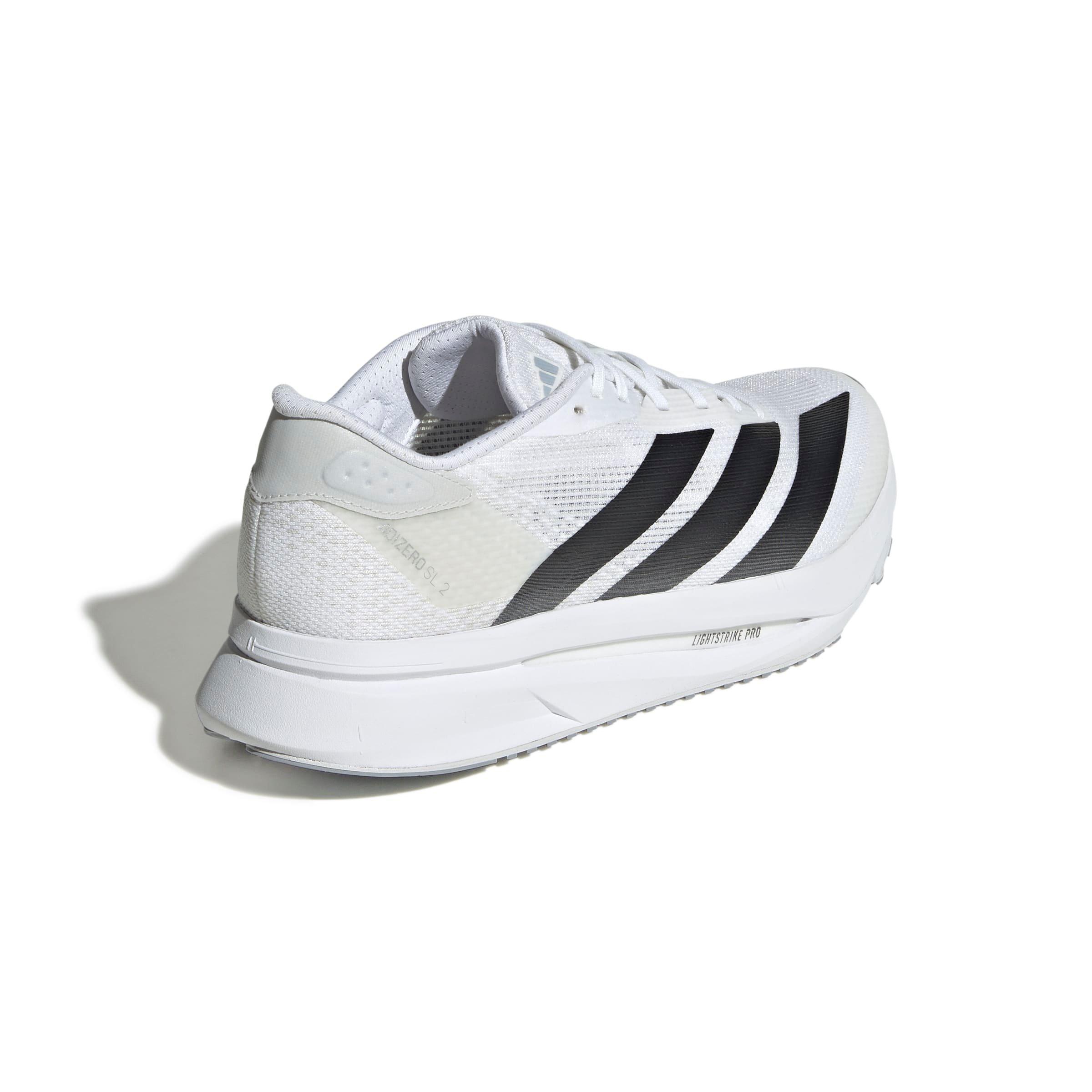 adidas Adizero SL2 "Ftwr White/Core Black/Dash Grey" Women's Running Shoe - WHITE/BLACK/GREY Thumbnail View 4