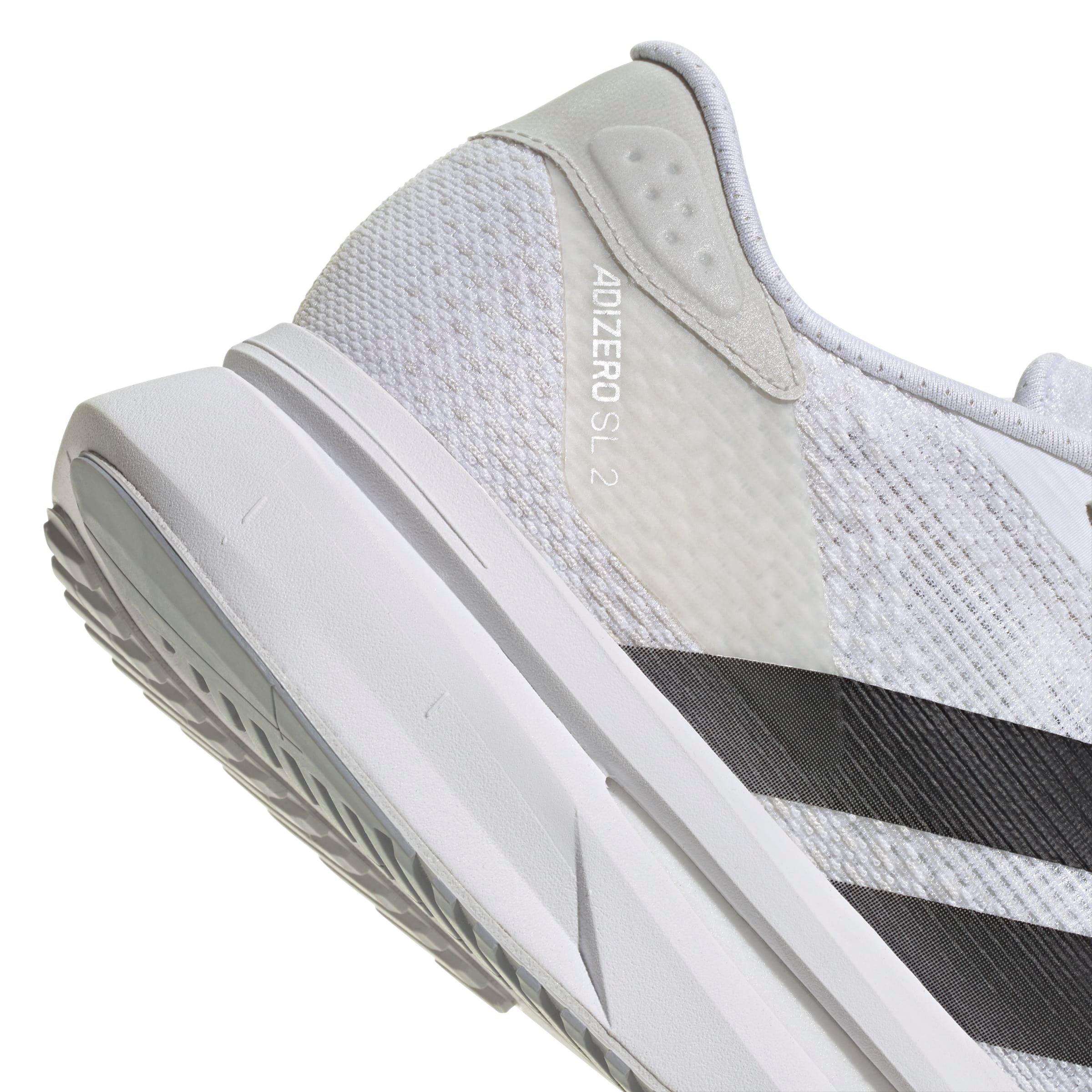 adidas Adizero SL2 "Ftwr White/Core Black/Dash Grey" Women's Running Shoe - WHITE/BLACK/GREY Thumbnail View 7