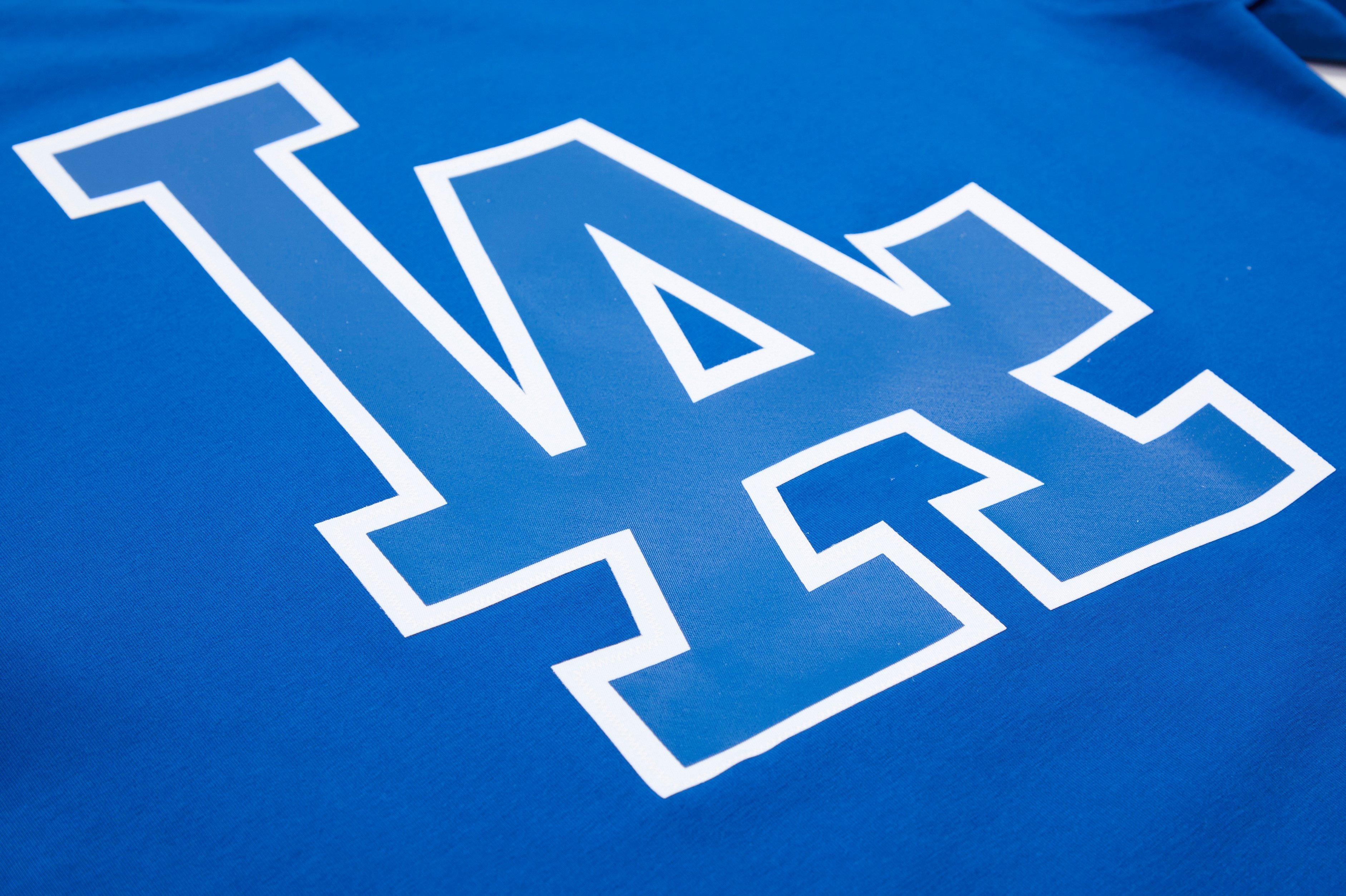 Pro Standard Men's Los Angeles Dodgers Logo Pro Taping Top - Blue - BLUE