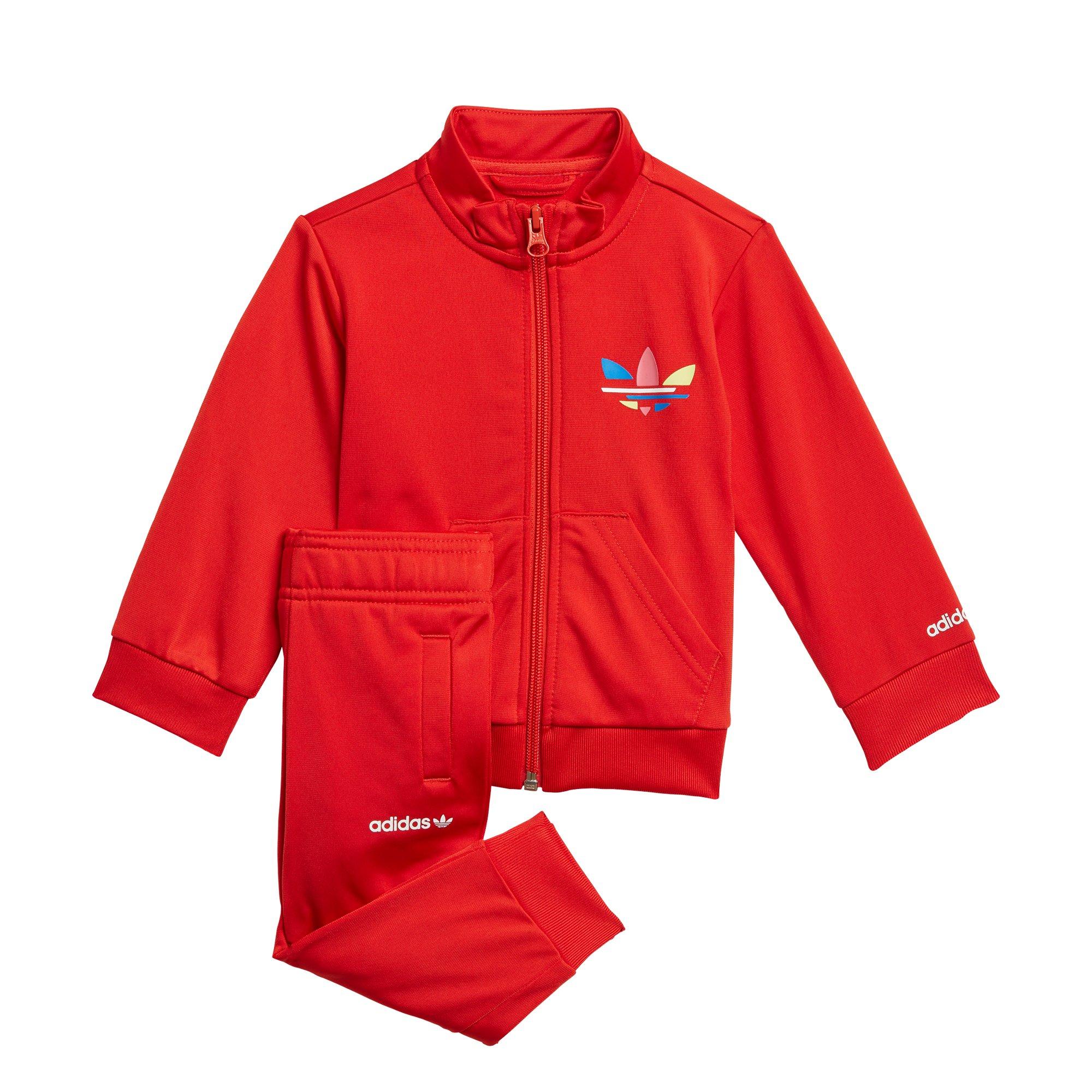 Toddler red cheap adidas tracksuit