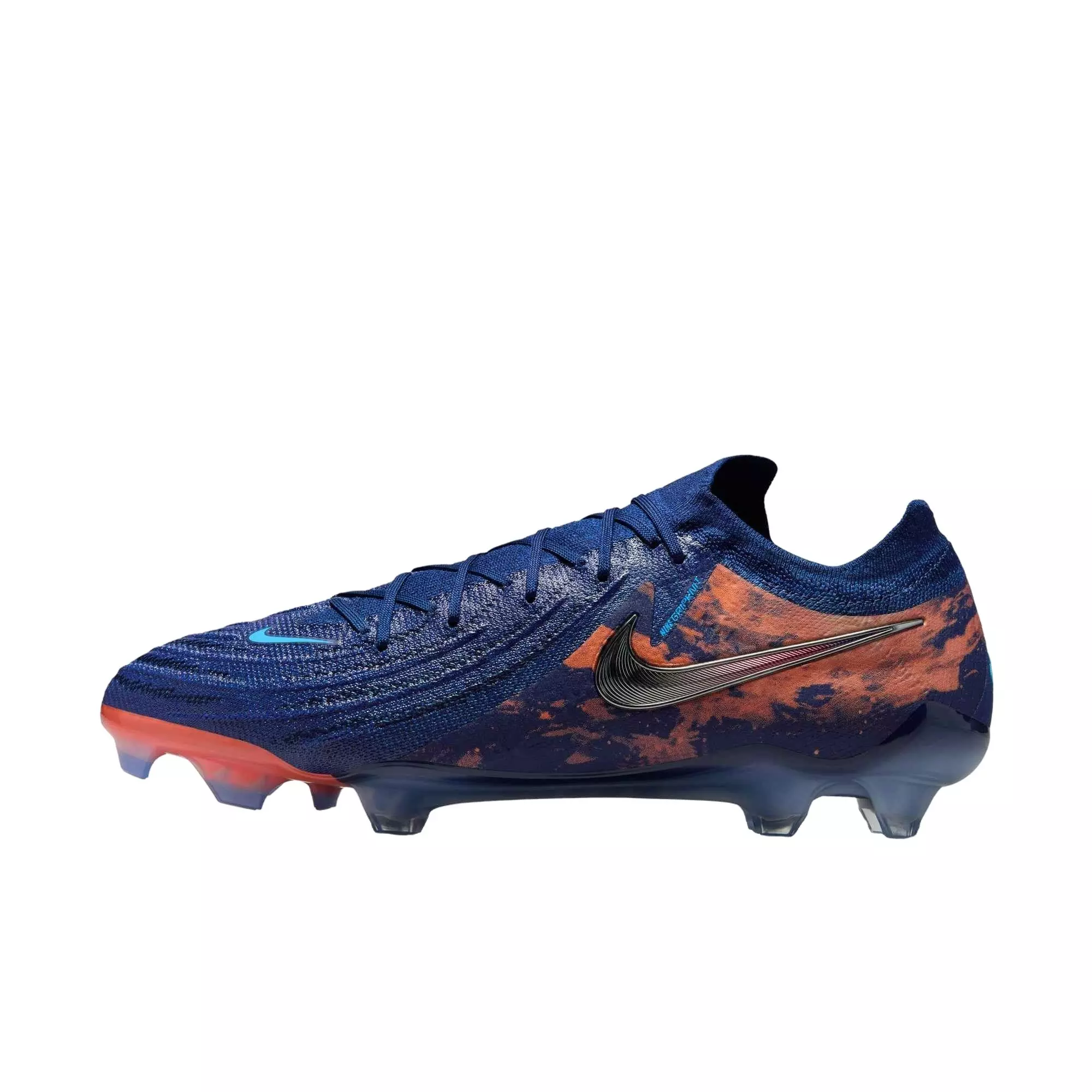 Nike Phantom GX 2 Elite FG "Blue Void/Chrome" Men's Soccer Cleat - BLUE/CHROME