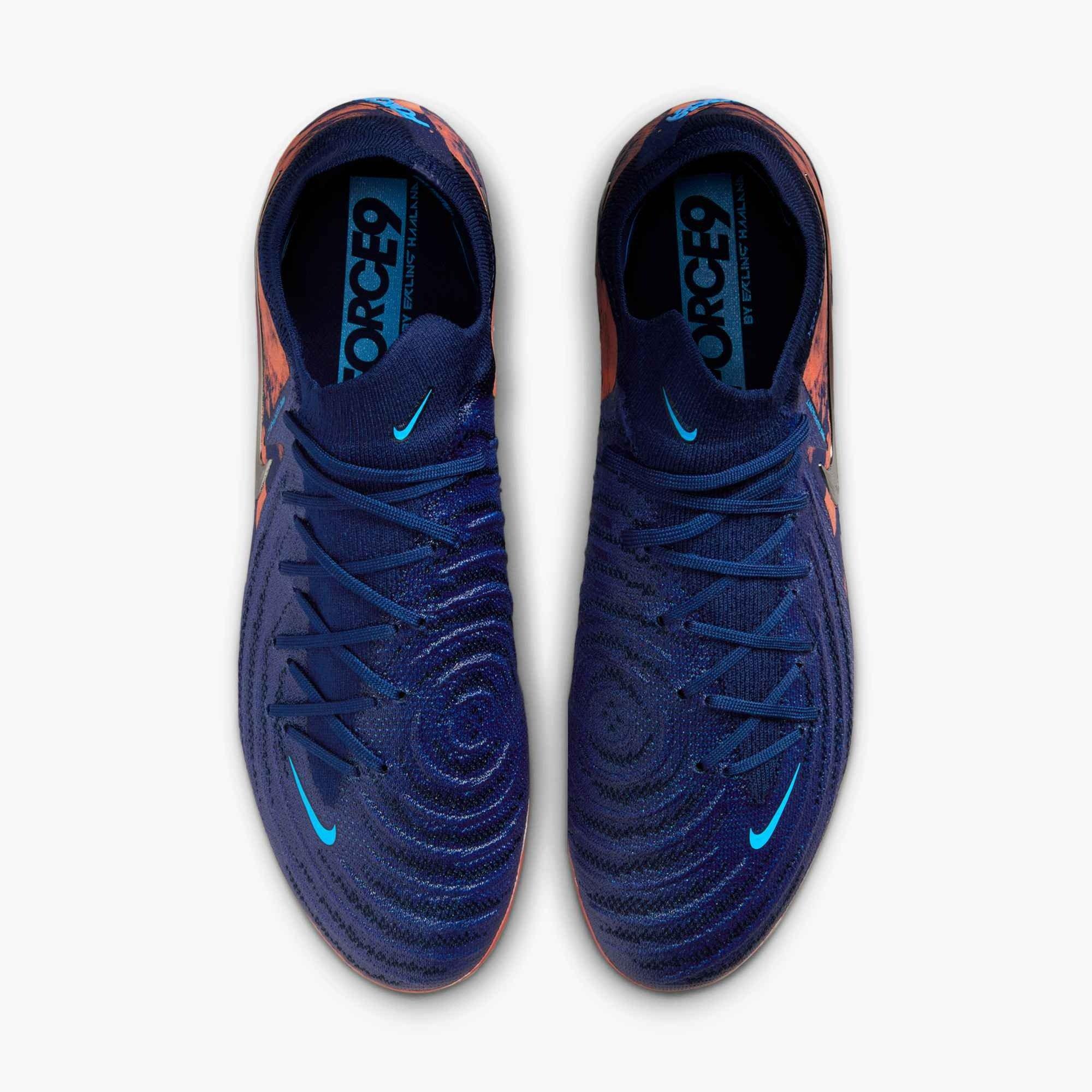 Nike Phantom GX 2 Elite FG "Blue Void/Chrome" Men's Soccer Cleat - BLUE/CHROME Thumbnail View 3