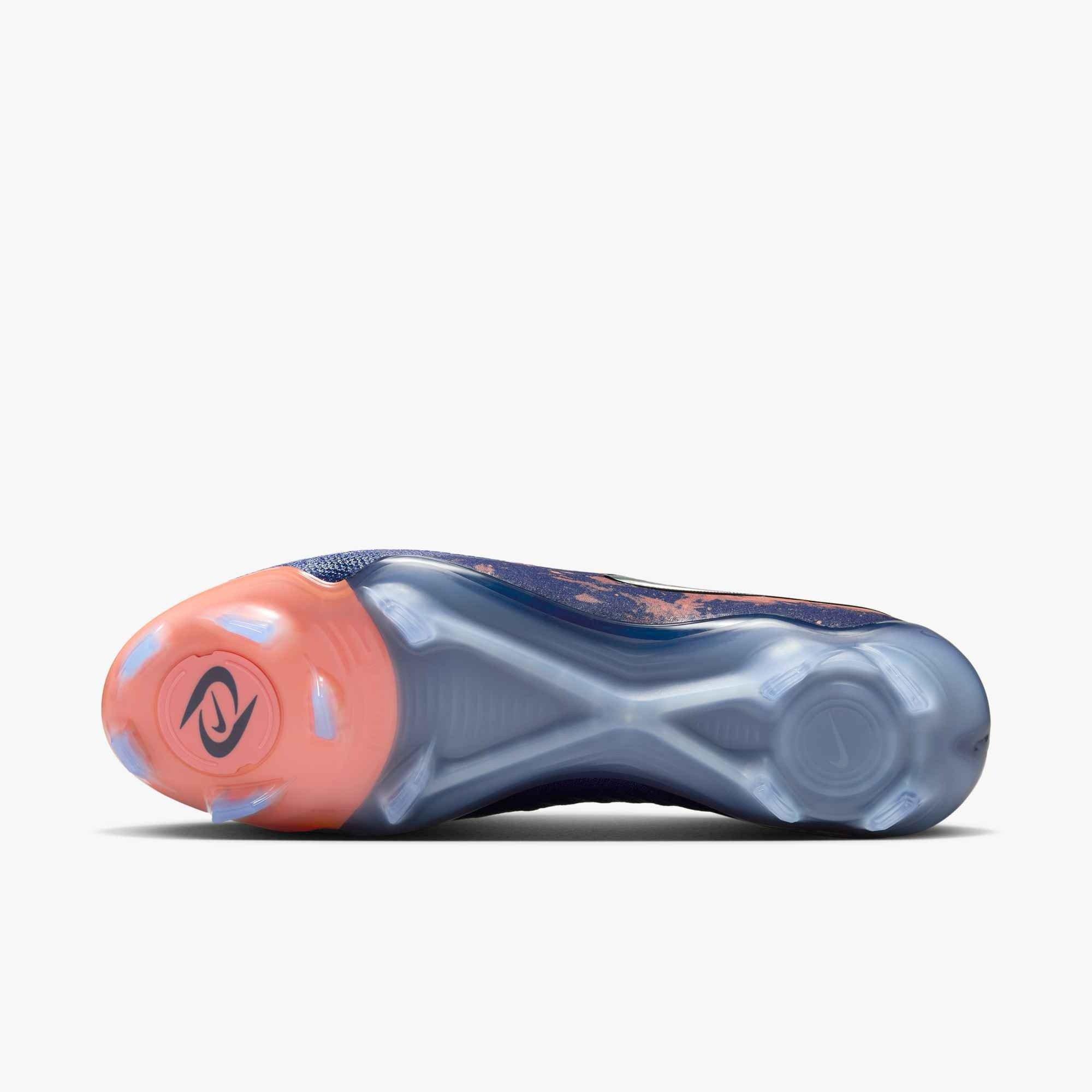 Nike Phantom GX 2 Elite FG "Blue Void/Chrome" Men's Soccer Cleat - BLUE/CHROME Thumbnail View 8