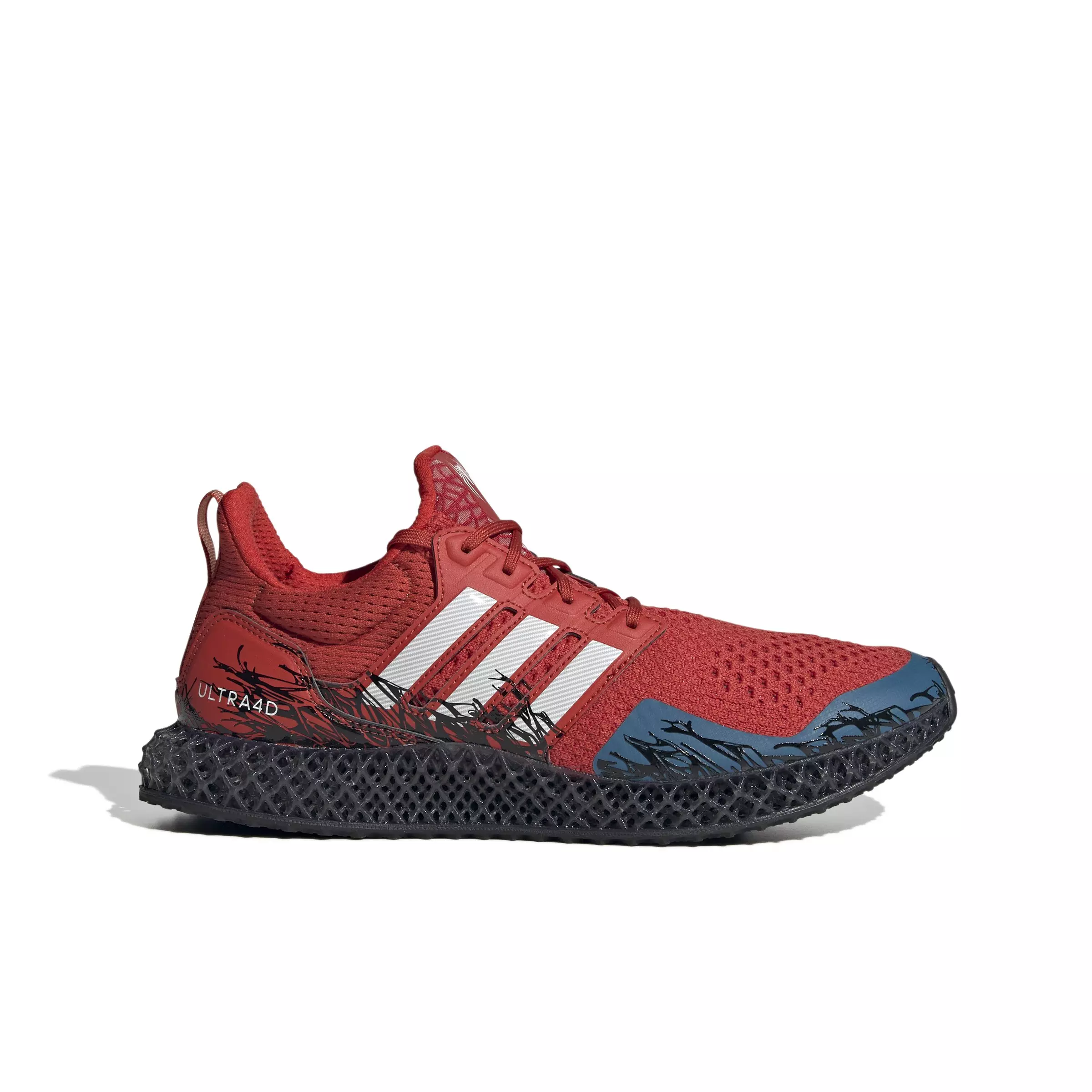 adidas Ultra 4D Marvel "Vivid Red/Ftwr White/Core Black" Unisex Running Shoe - RED/WHITE/BLACK