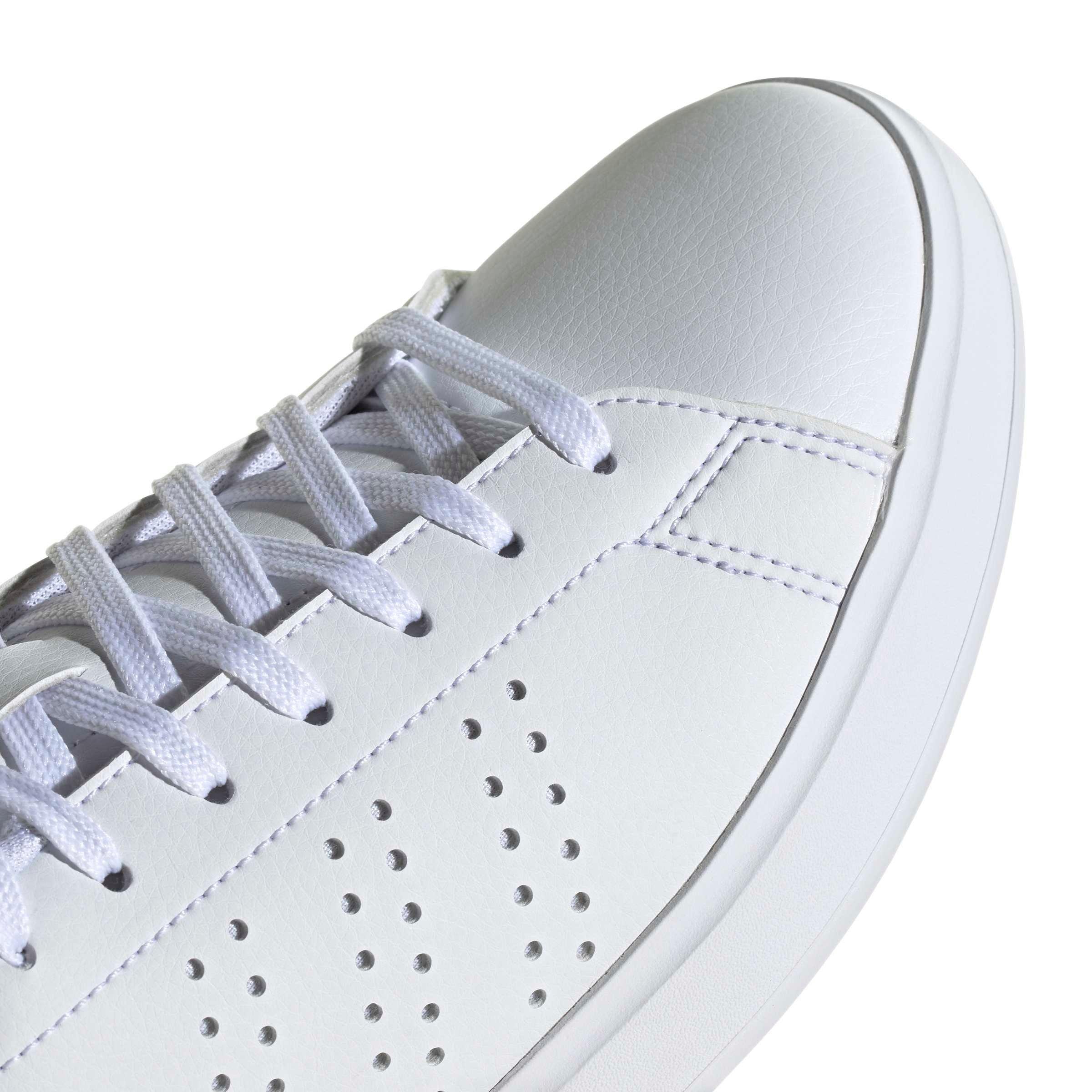 adidas Advantage 2.0 "Ftwr White/Ftwr White/Shadow Navy" Women's Shoe - WHITE/WHITE/NAVY Thumbnail View 7