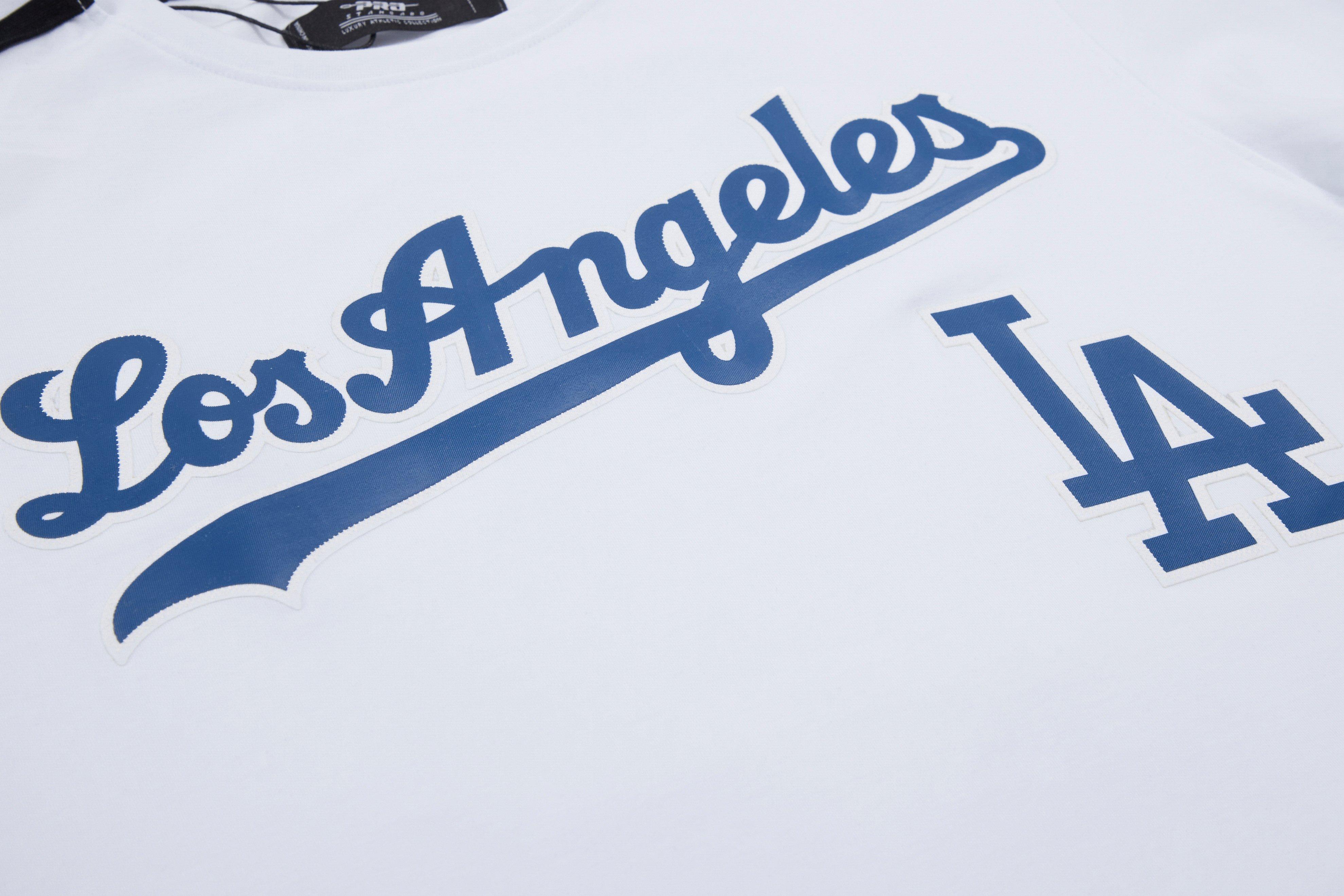 Pro Standard Men's Los Angeles Dodgers Logo Pro Taping Top - White - WHITE