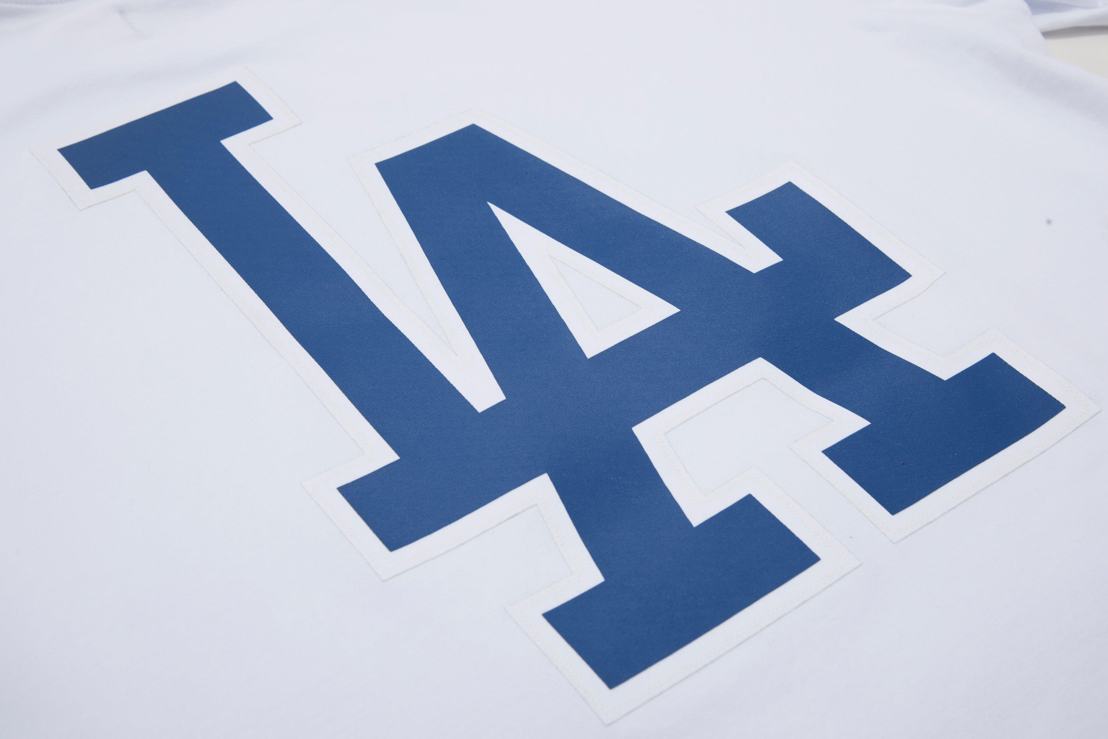 Pro Standard Men's Los Angeles Dodgers Logo Pro Taping Top - White - WHITE