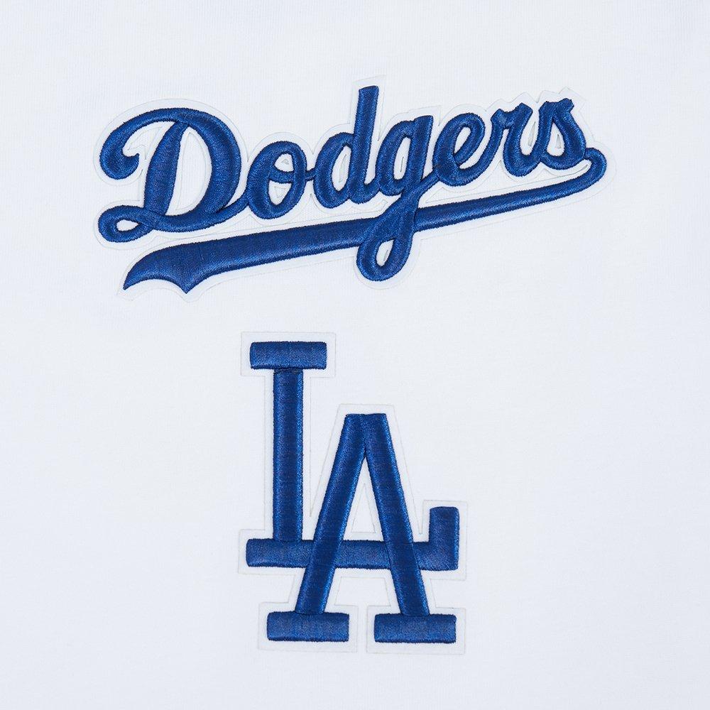 Pro Standard Men's MLB Los Angeles Dodgers Wingspan Drop Shoulder LS Tee V2 - White - WHITE