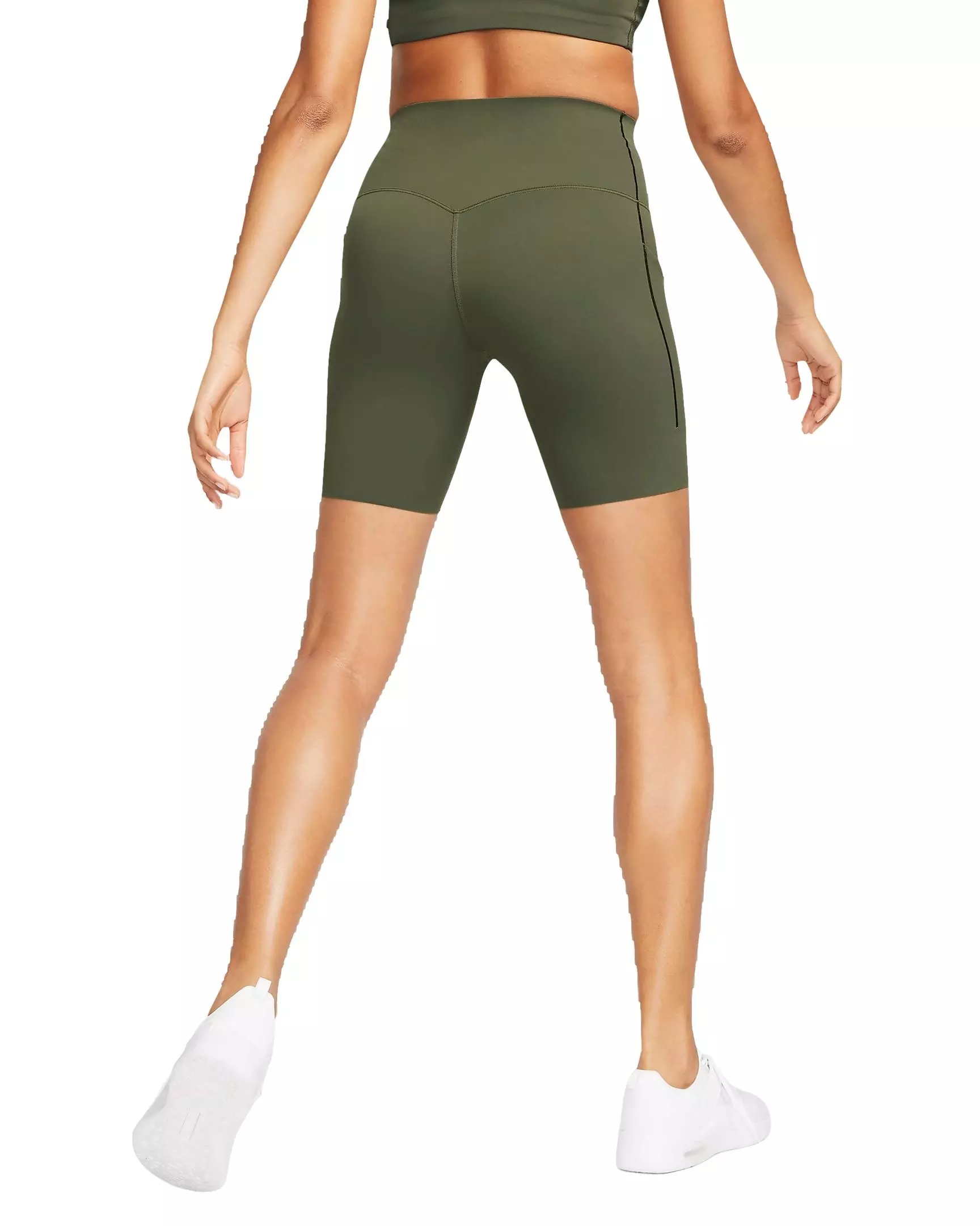 Nike Women's Dri-FIT Unisersa HR 8in Shorts - CARGO KHAKI