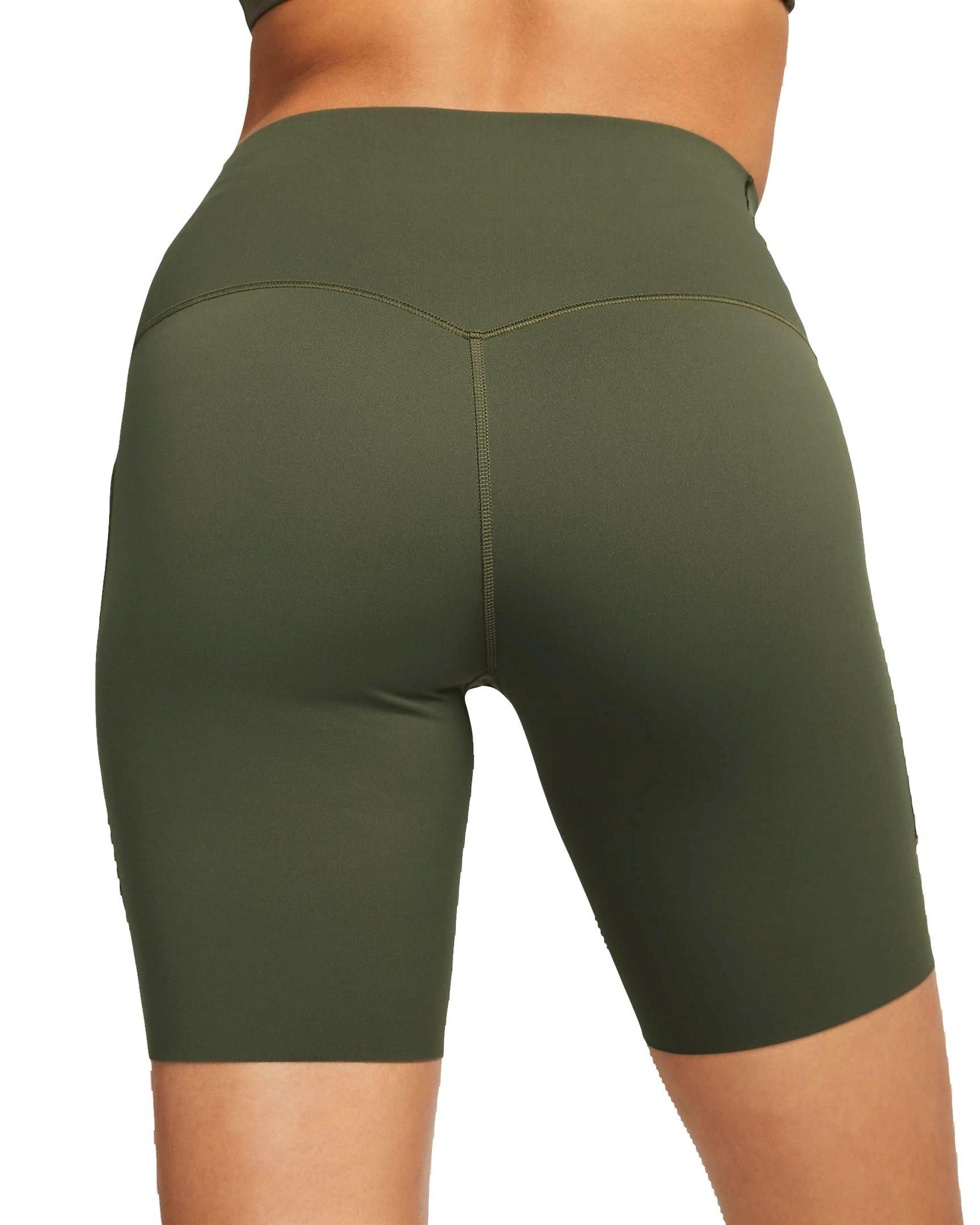 Nike Women's Dri-FIT Unisersa HR 8in Shorts - CARGO KHAKI Thumbnail View 4