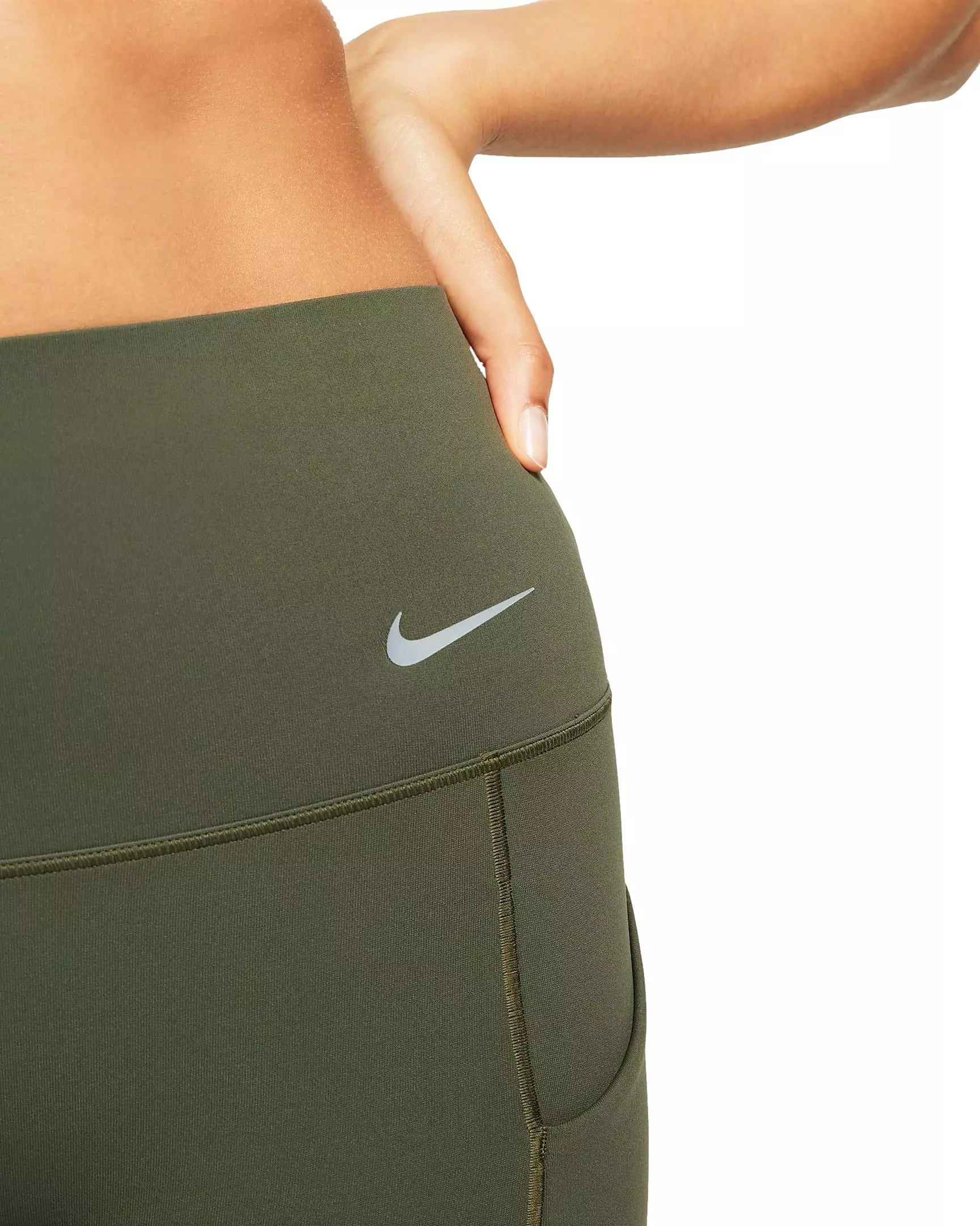 Nike Women's Dri-FIT Unisersa HR 8in Shorts - CARGO KHAKI