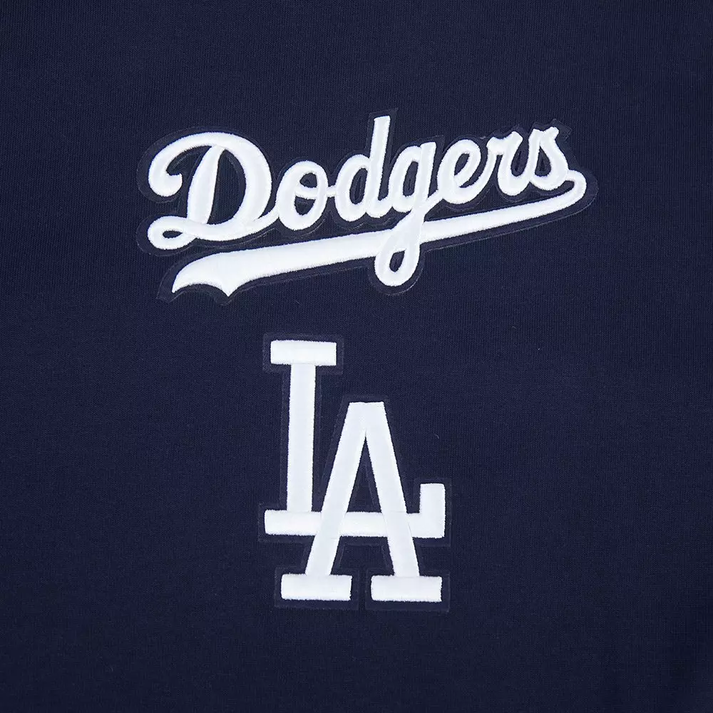 Pro Standard Men's MLB Los Angeles Dodgers Wingspan Drop Shoulder LS Tee V2 - Navy - NAVY