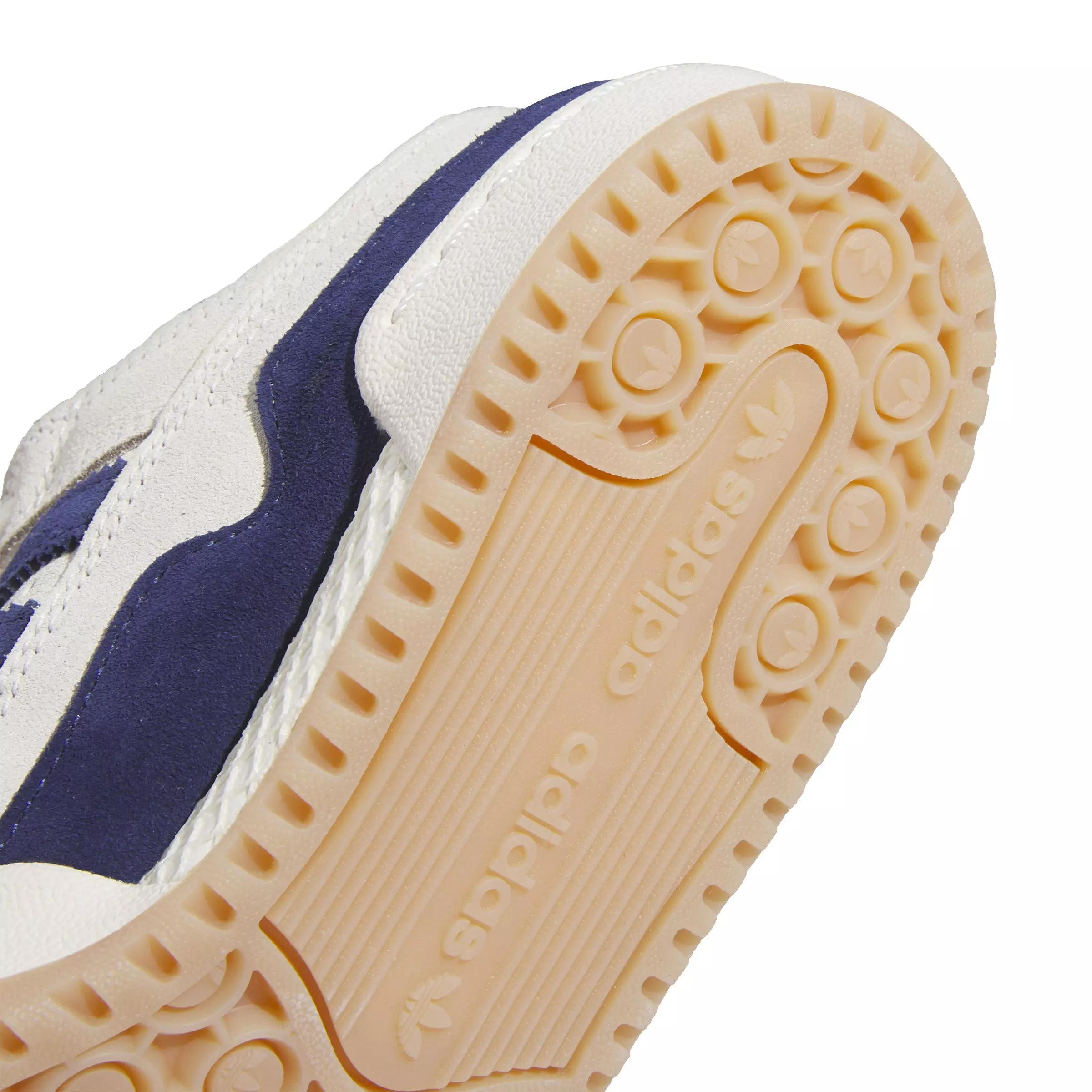 adidas Forum Low Classics "Cream White/Dark Blue/Dark Blue" Grade School Boys' Shoe - CREAM/DK BLUE/DK BLUE
