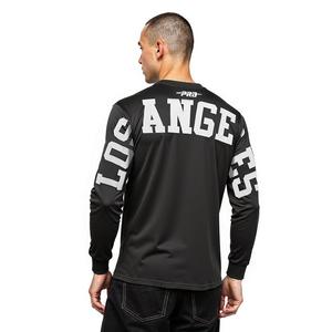 Pro Standard Men's MLB Los Angeles Dodgers Wingspan Drop Shoulder LS Tee V2 - Black - BLACK