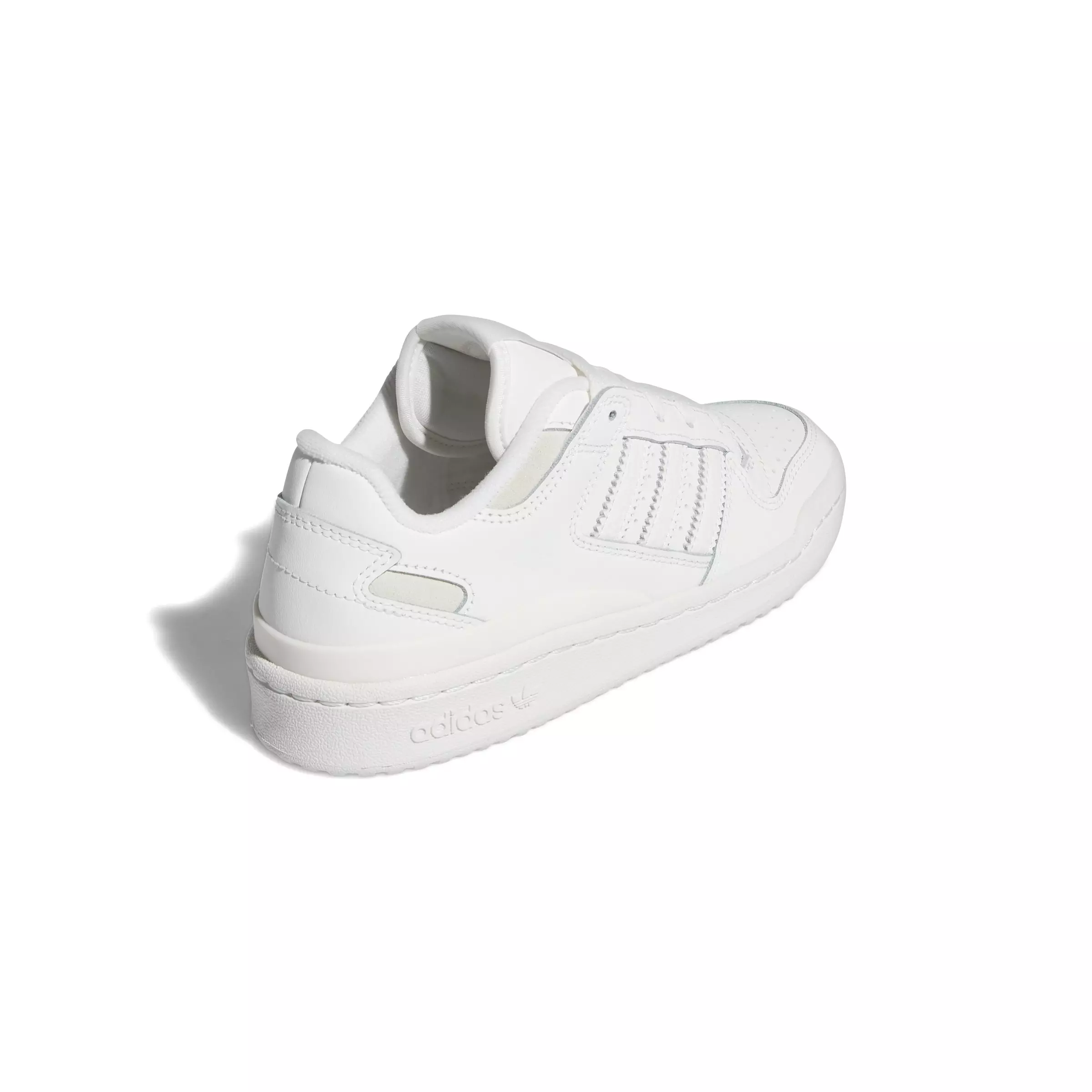 adidas Forum Low Classics "Core White/Ftwr White/Grey One" Grade School Boys' Shoe - WHITE/WHITE/GREY