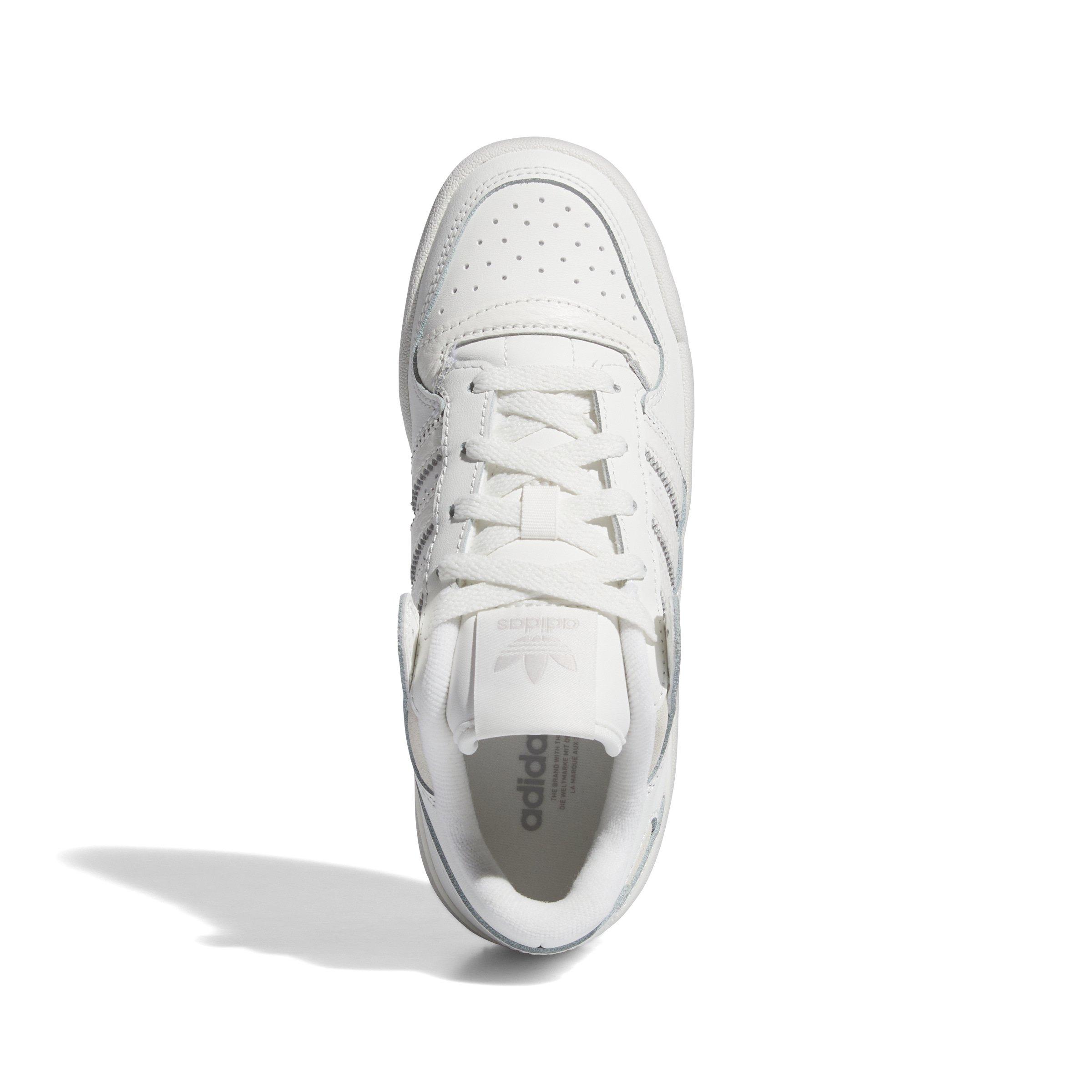 adidas Forum Low Classics Grade School Boys' "Core White/Ftwr White/Grey One" Shoe