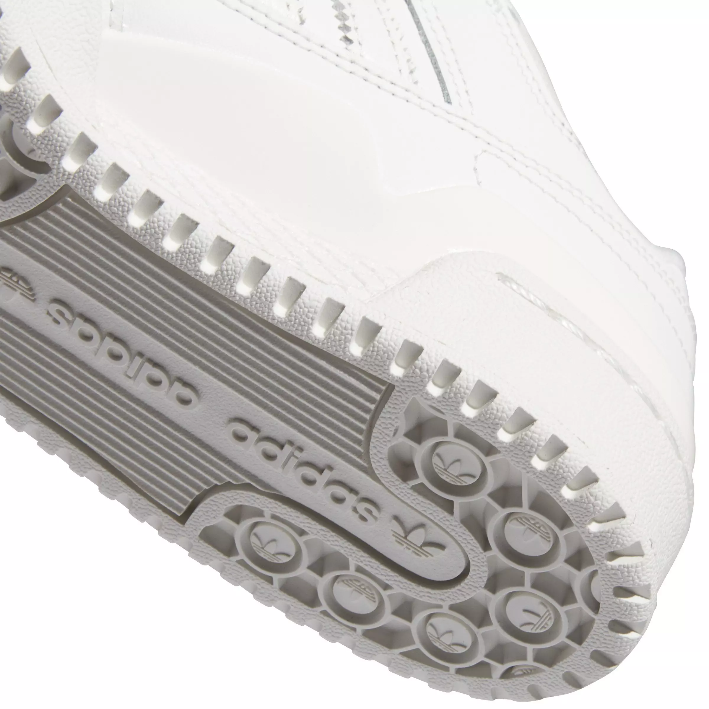 adidas Forum Low Classics "Core White/Ftwr White/Grey One" Grade School Boys' Shoe - WHITE/WHITE/GREY