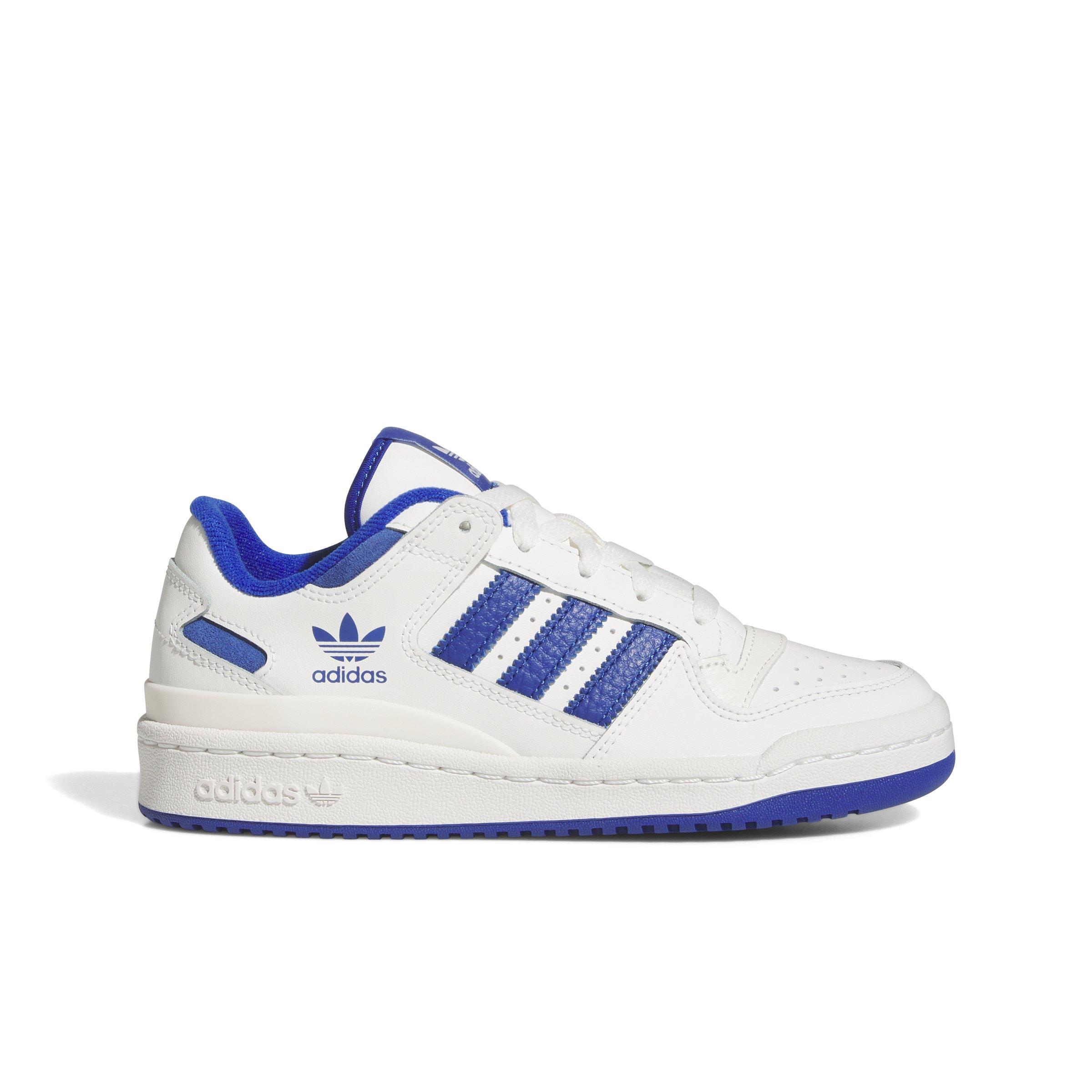 adidas Forum Low Classics Grade School Boys' "Core White/Team Royal Blue/Core White" Shoe