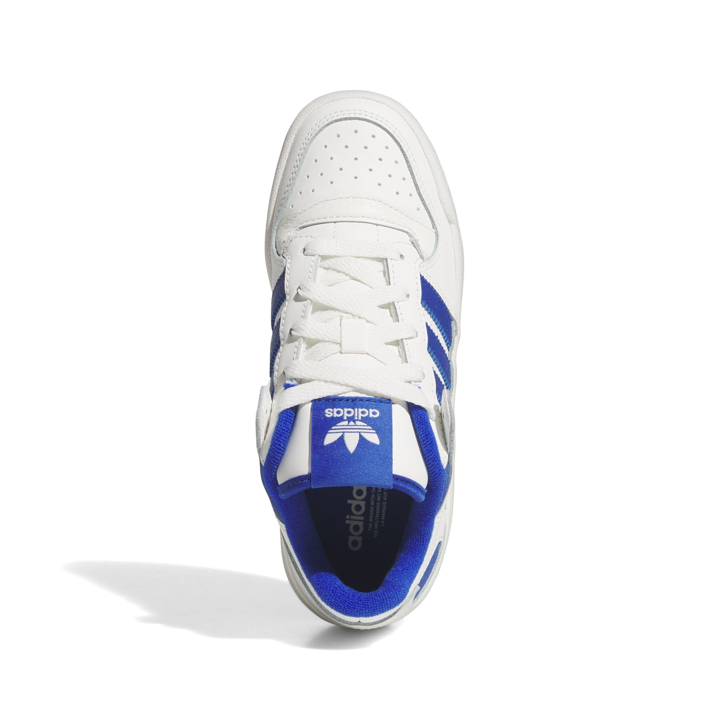 adidas Forum Low Classics Grade School Boys' "Core White/Team Royal Blue/Core White" Shoe
