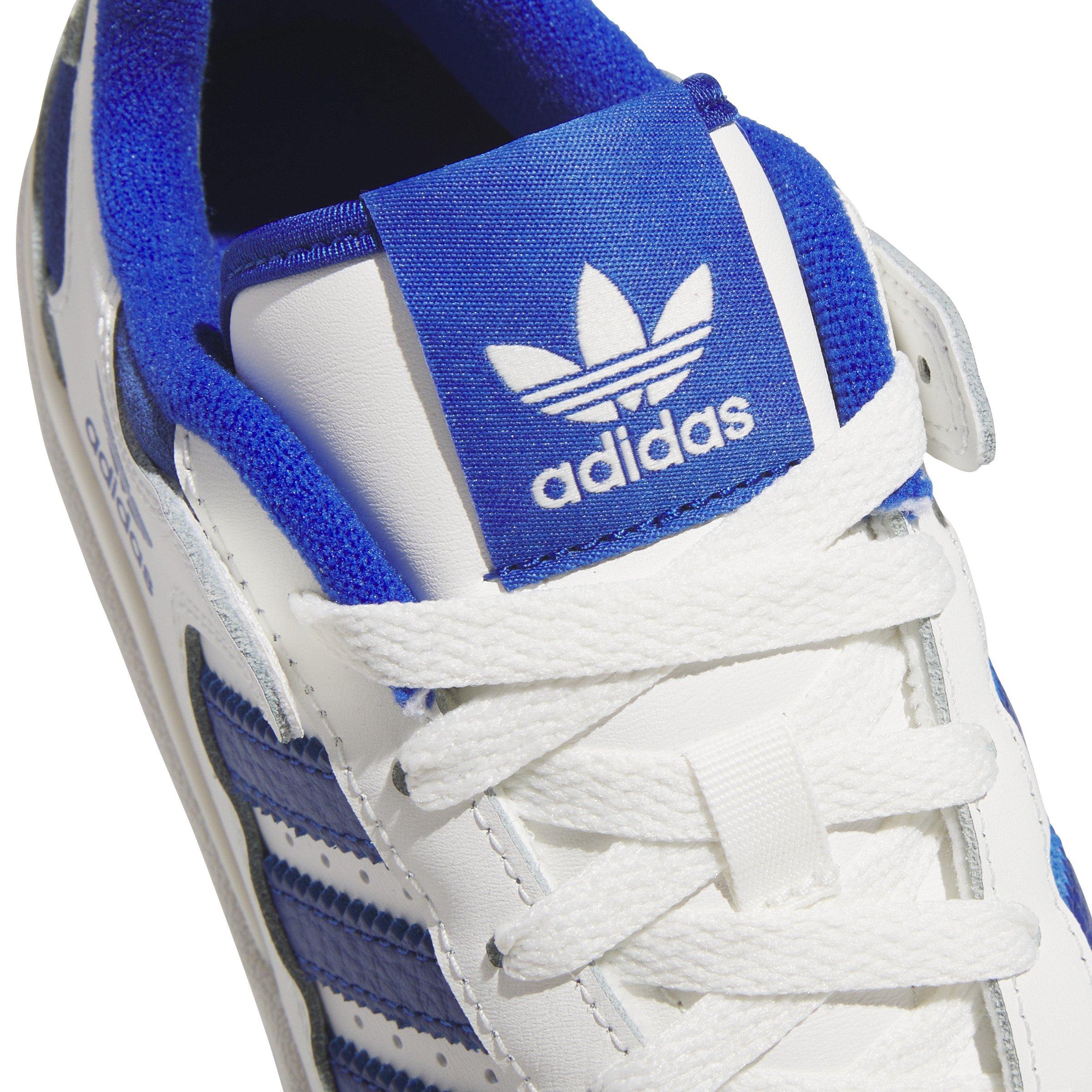 adidas Forum Low Classics Grade School Boys' "Core White/Team Royal Blue/Core White" Shoe