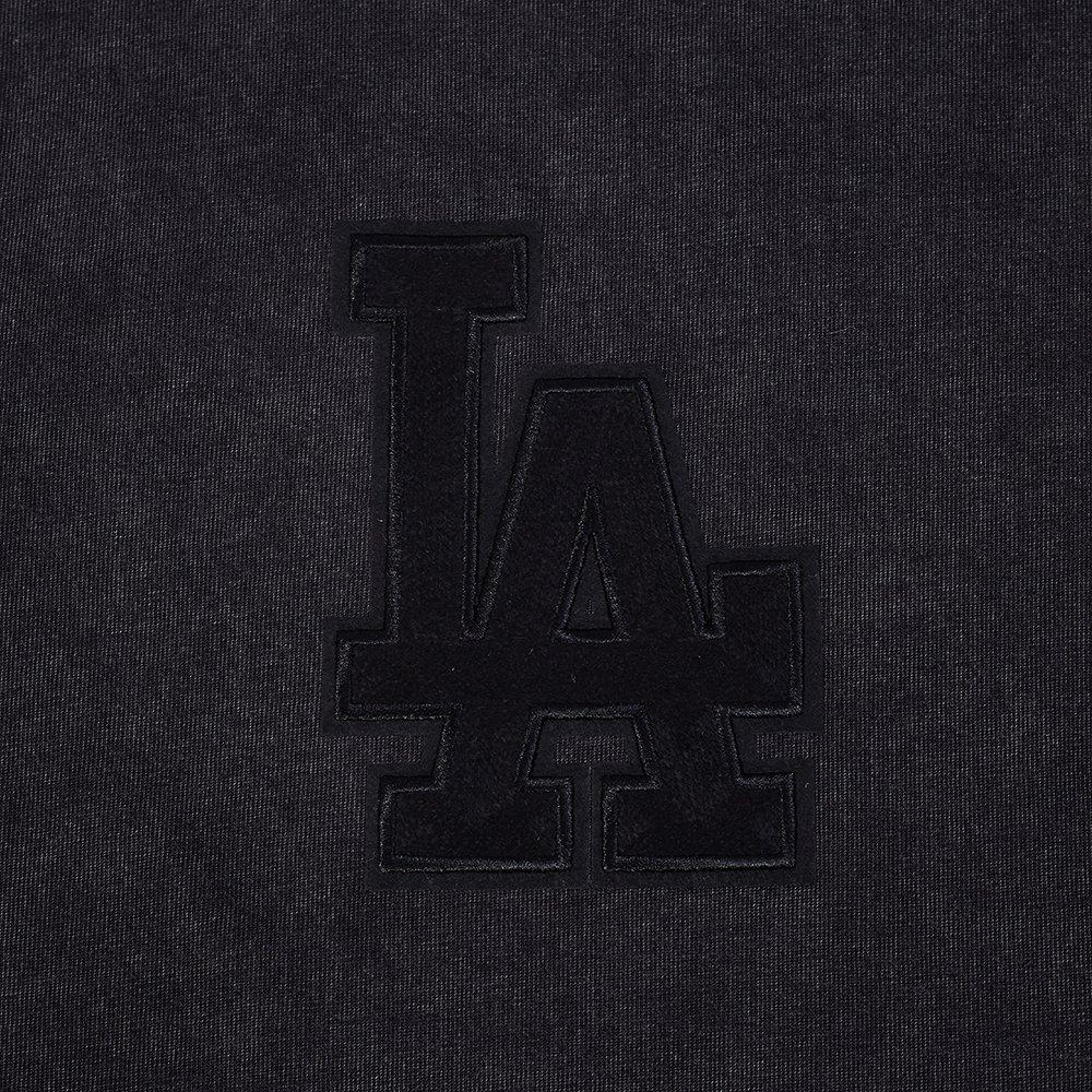 Pro Standard Men's MLB Los Angeles Dodgers Washed Classic Enzyme CJ Drop Shoulder Tee - Black - BLACK