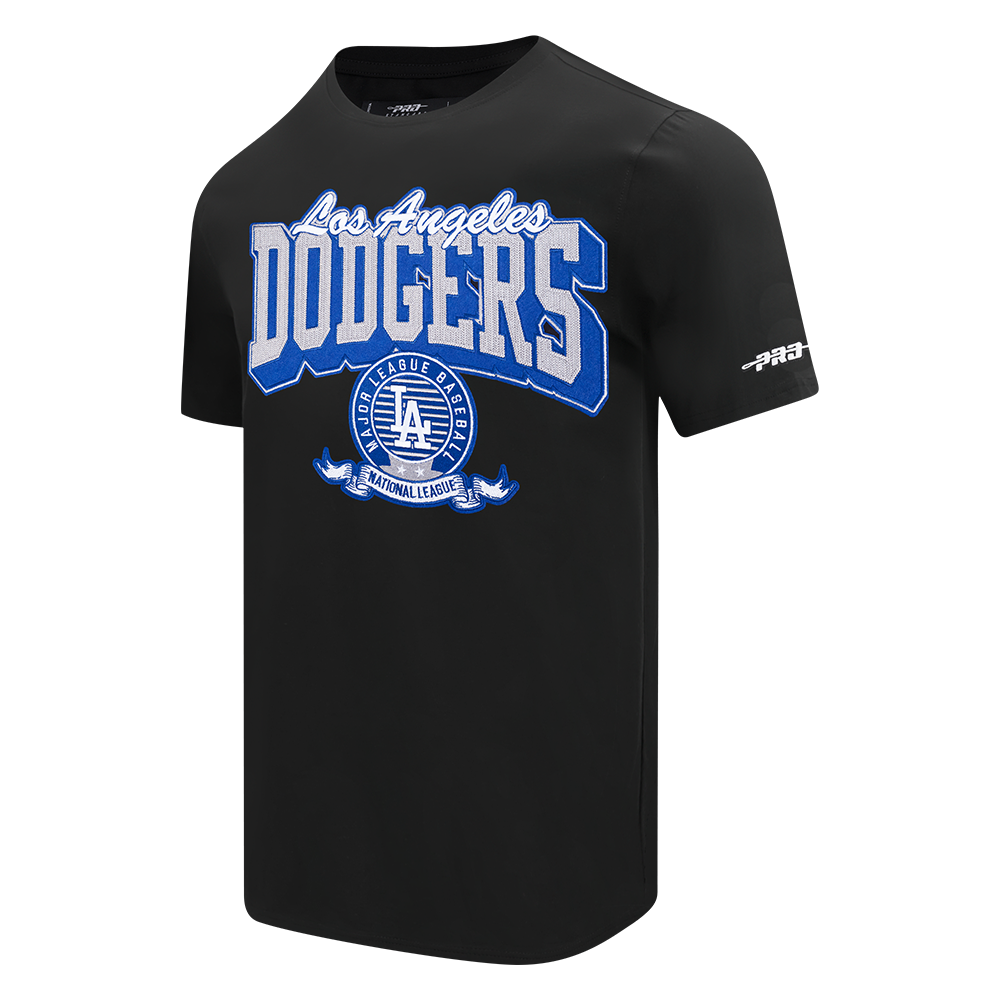Pro Standard Men's MLB Los Angeles Dodgers Team badge SJ Tee - Black - BLACK
