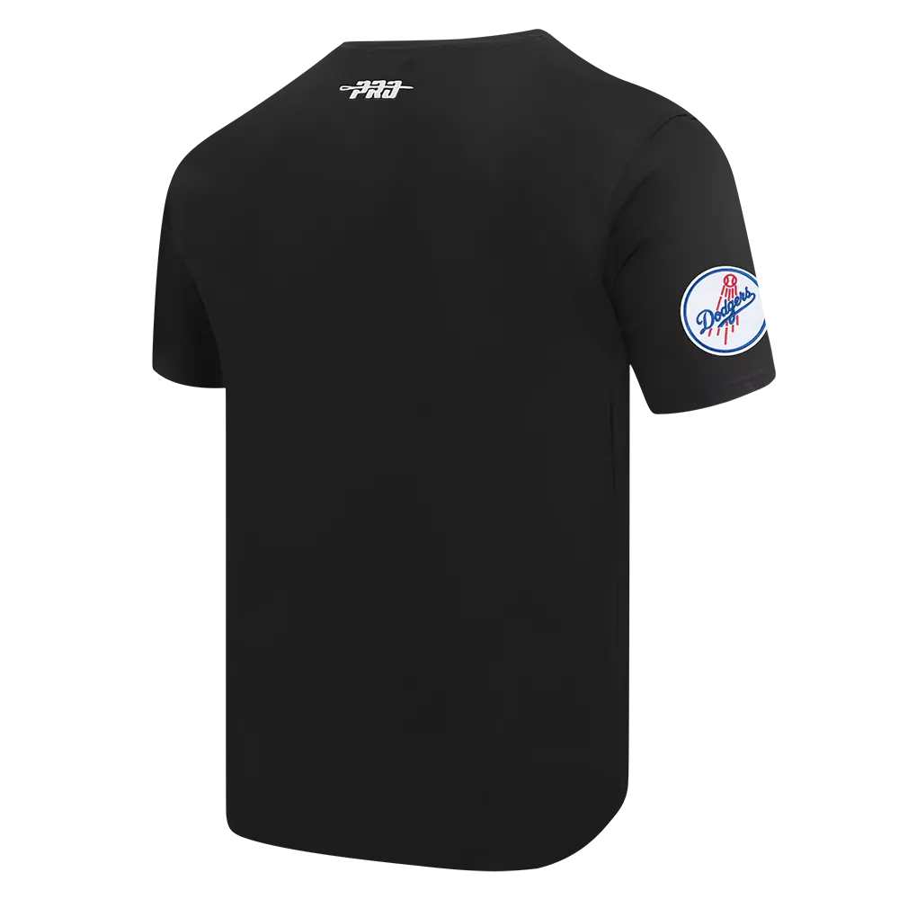 Pro Standard Men's MLB Los Angeles Dodgers Team badge SJ Tee - Black - BLACK