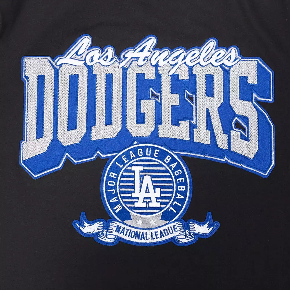 Pro Standard Men's MLB Los Angeles Dodgers Team badge SJ Tee - Black - BLACK