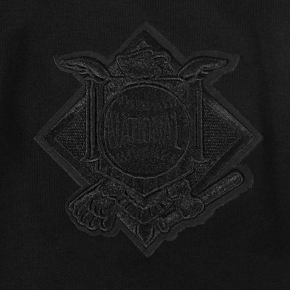 Pro Standard Men's MLB Los Angeles Dodgers Blackout Drop Shoulder LS Tee - BLACK