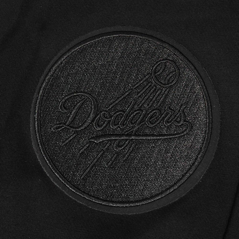 Pro Standard Men's MLB Los Angeles Dodgers Blackout Drop Shoulder LS Tee - BLACK