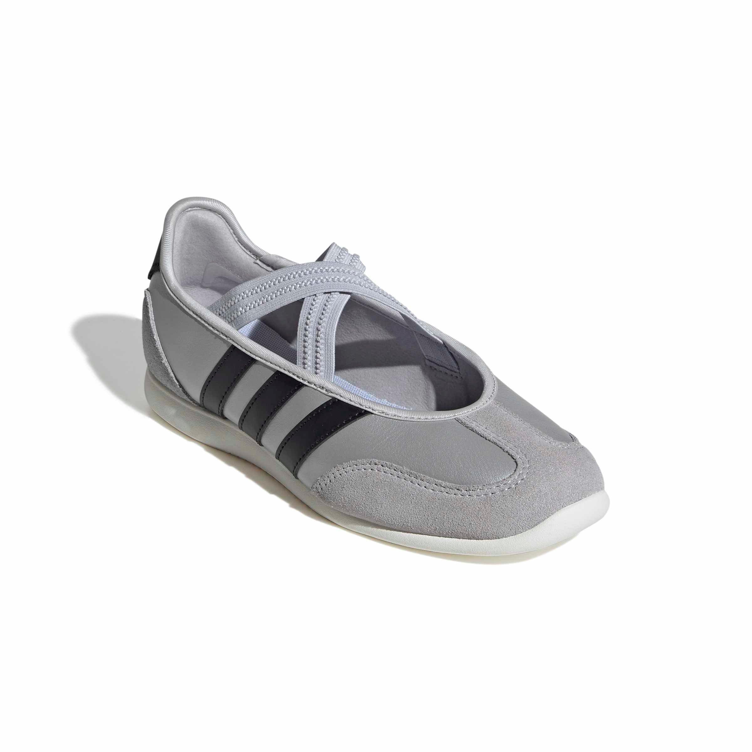 adidas Barreda Mary Jane "Silver Metallic/Core Black/Off White" Women's Shoe - SILVER/BLACK/OFF WHITE Thumbnail View 3