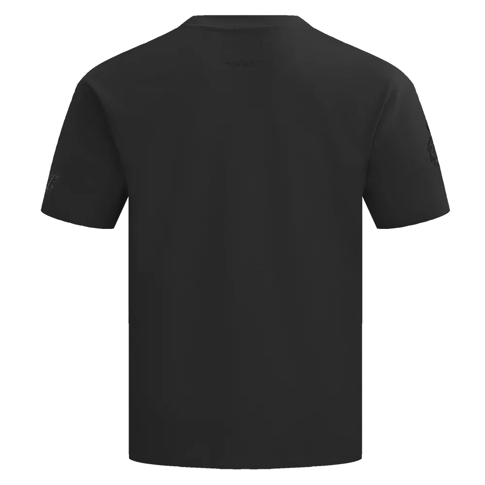 Pro Standard Men's MLB Detroit Tigers Neutral Drop Shoulder Top - Black - BLACK