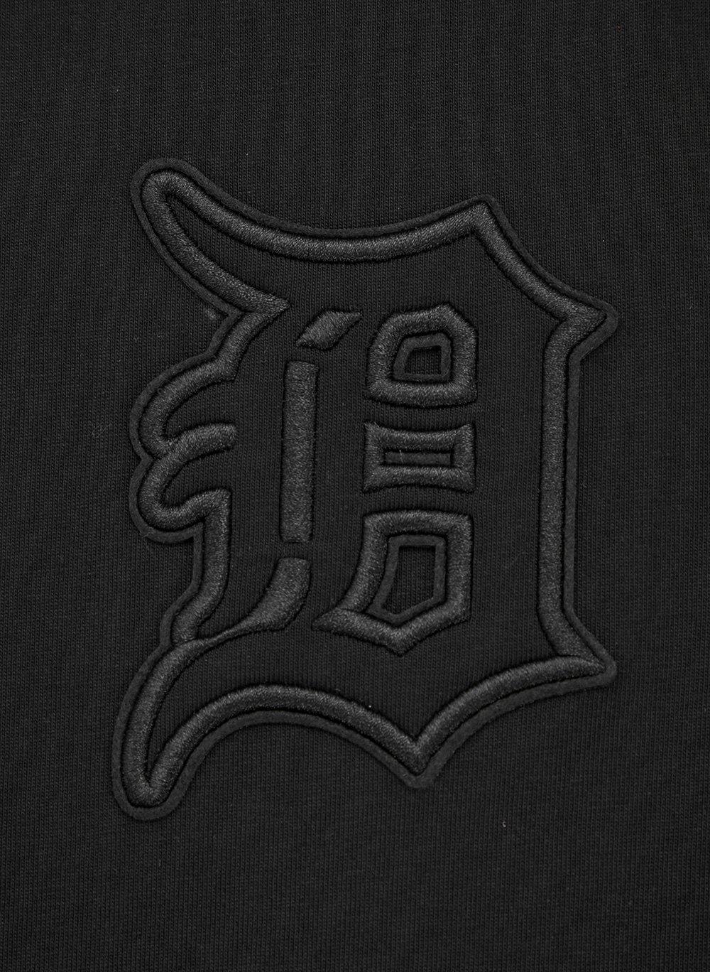 Pro Standard Men's MLB Detroit Tigers Neutral Drop Shoulder Top - Black - BLACK